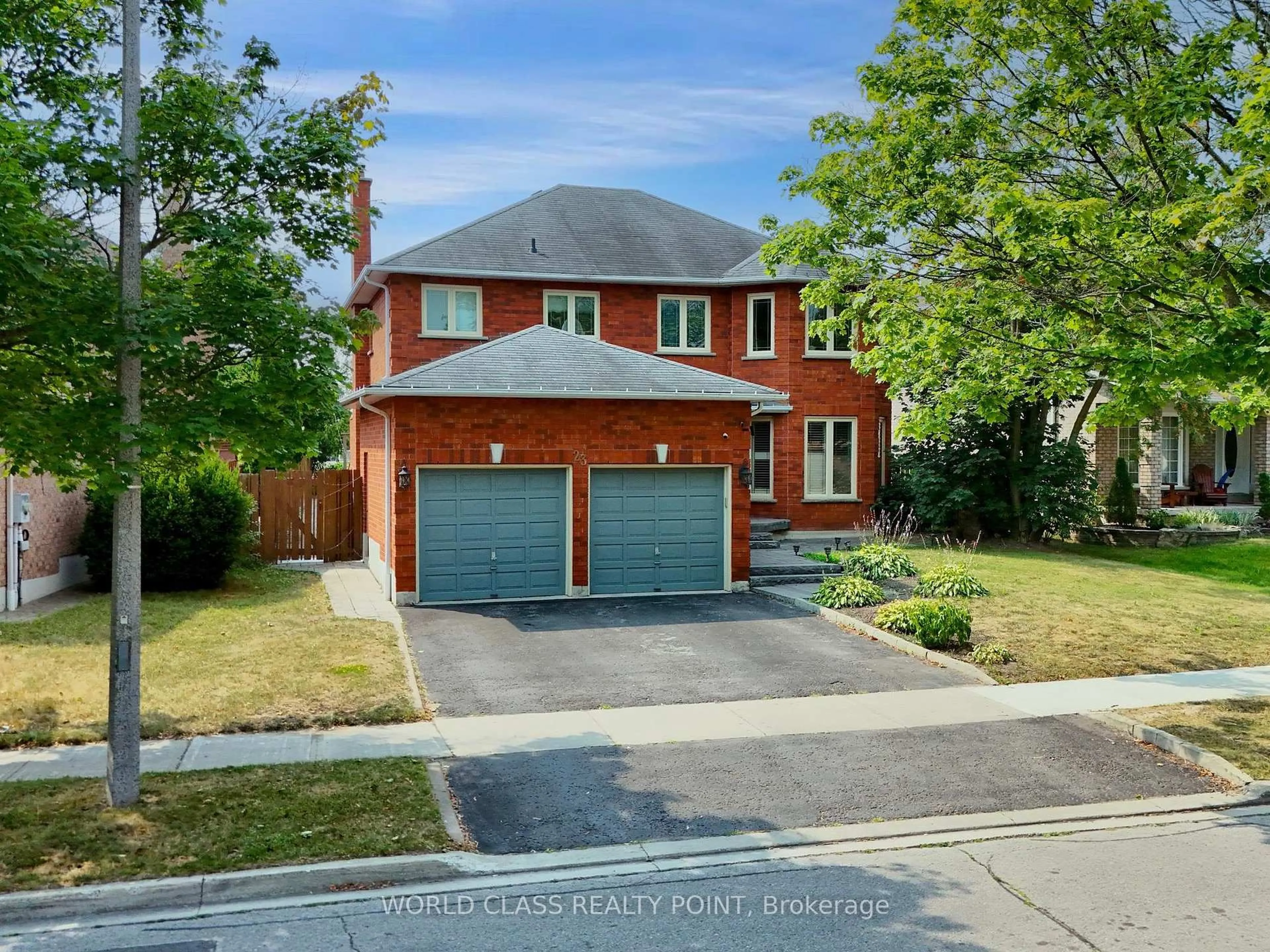 Home with brick exterior material, street for 23 Kilbride Dr, Whitby Ontario L1R 2B3