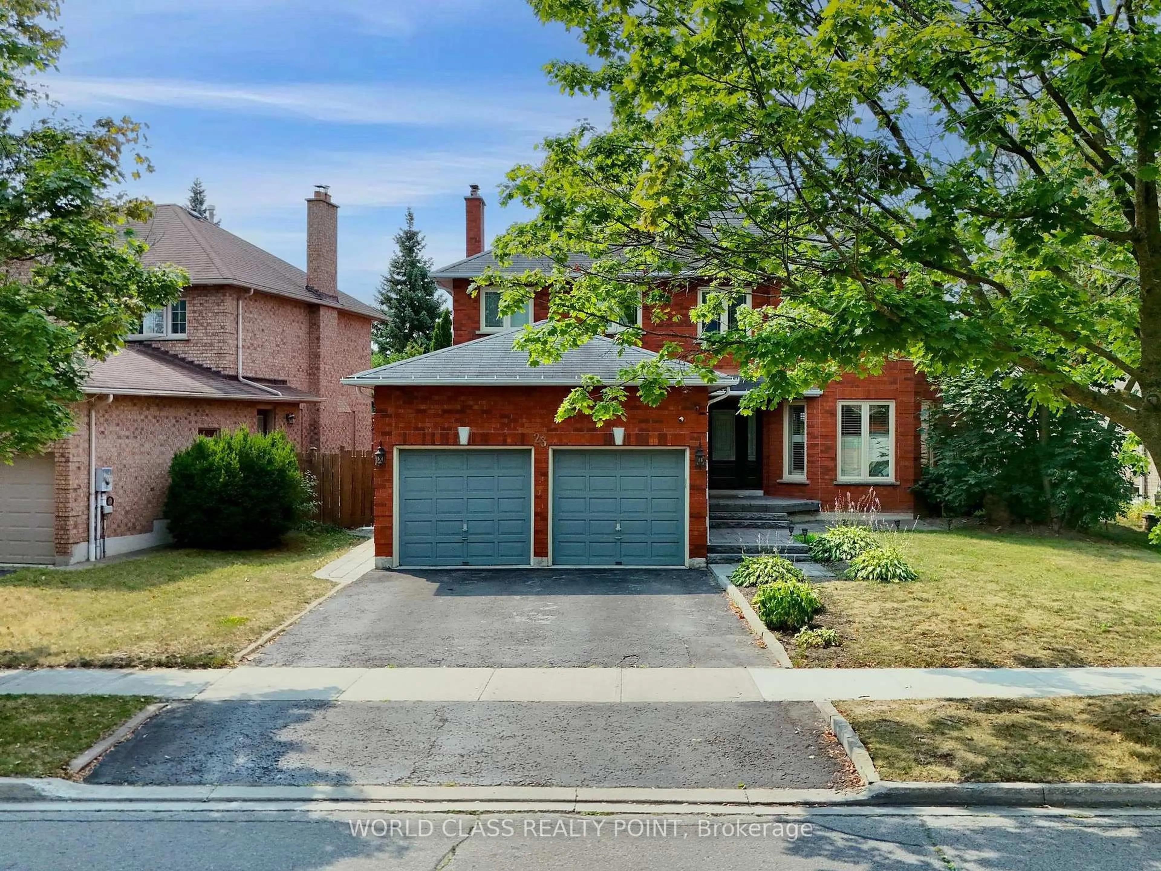 Home with brick exterior material, street for 23 Kilbride Dr, Whitby Ontario L1R 2B3