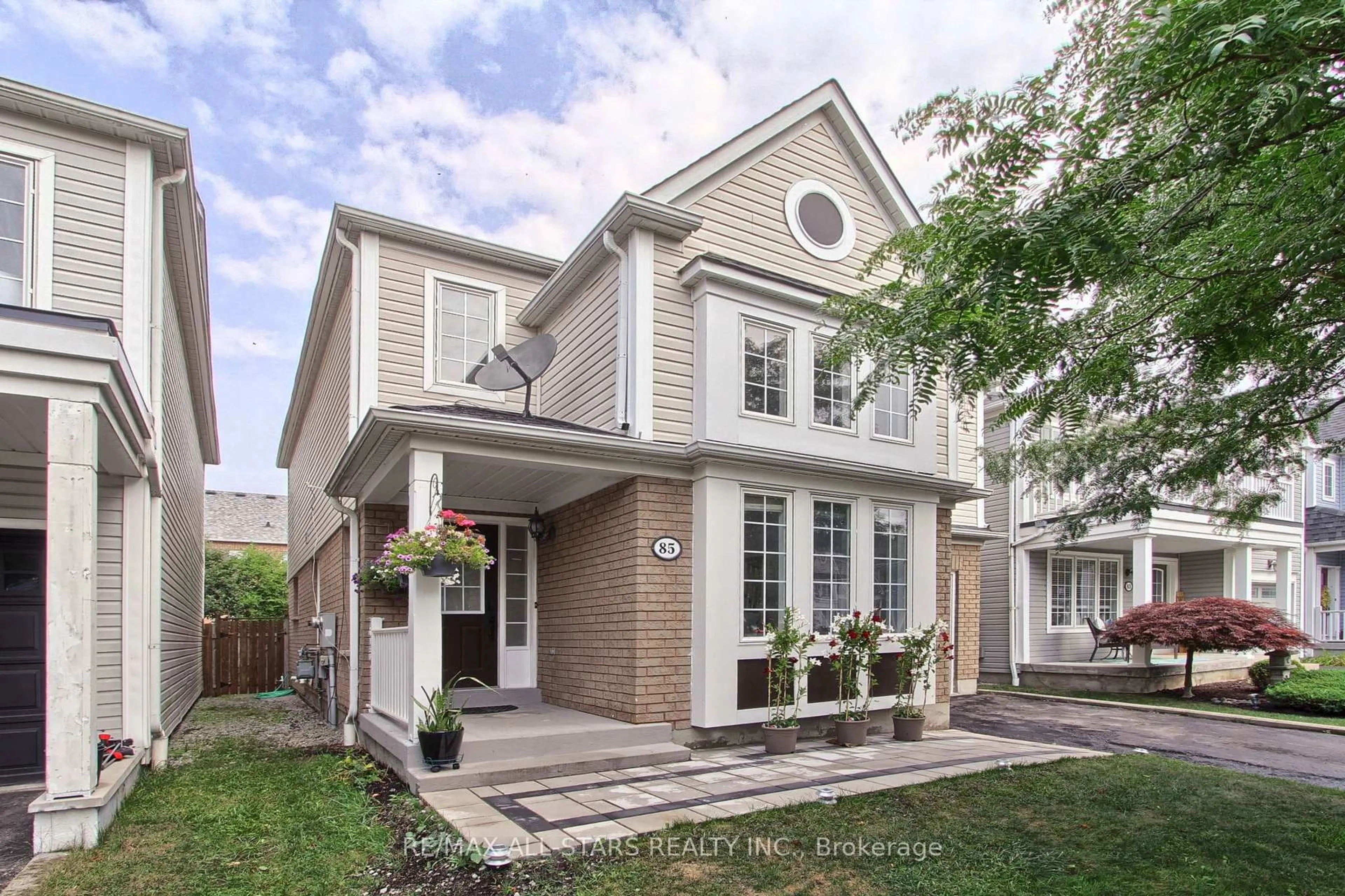Home with brick exterior material, street for 85 Handley Cres, Ajax Ontario L1Z 1M3