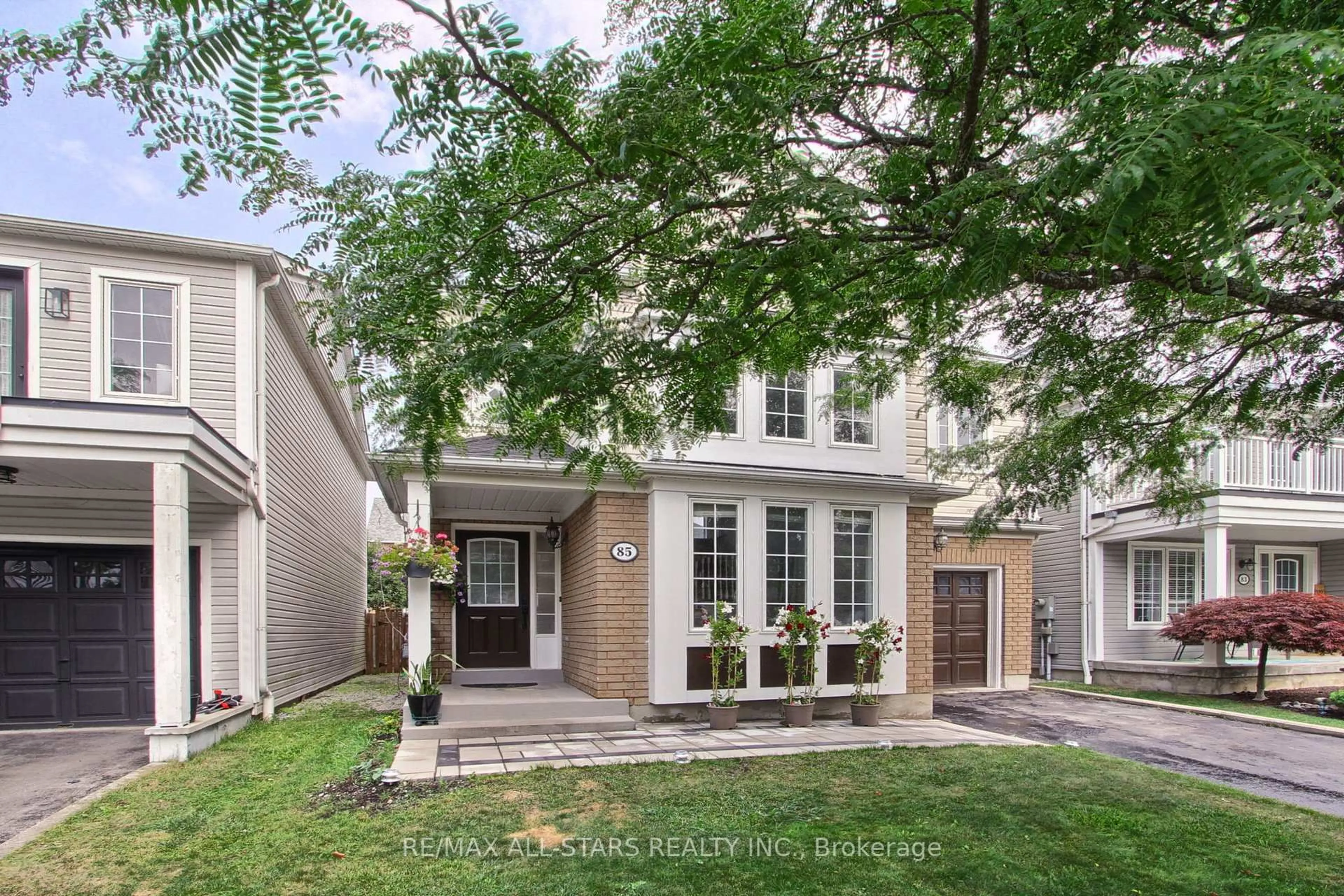Home with brick exterior material, street for 85 Handley Cres, Ajax Ontario L1Z 1M3
