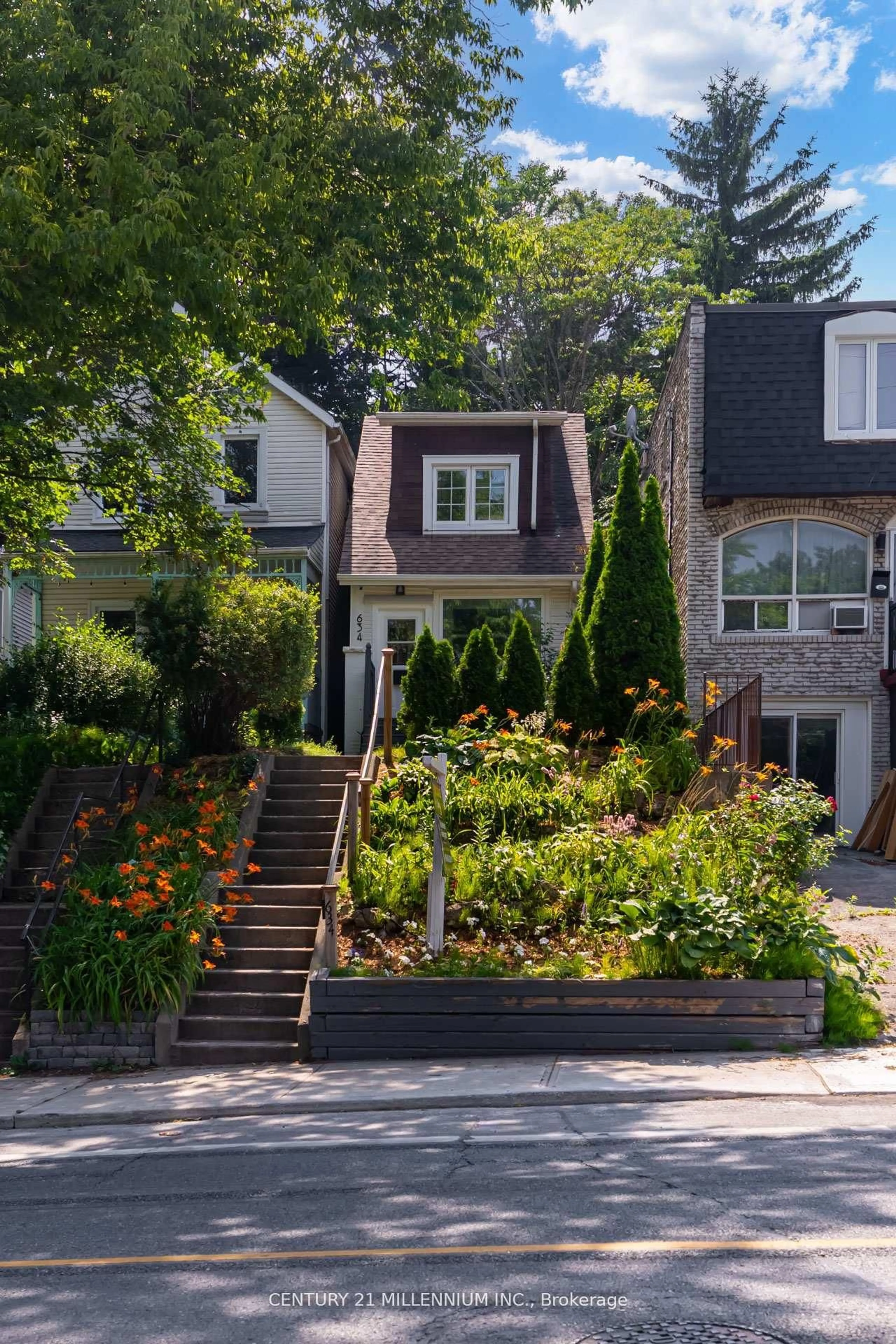 Home with brick exterior material, street for 634 Woodbine Ave, Toronto Ontario M4E 2J1
