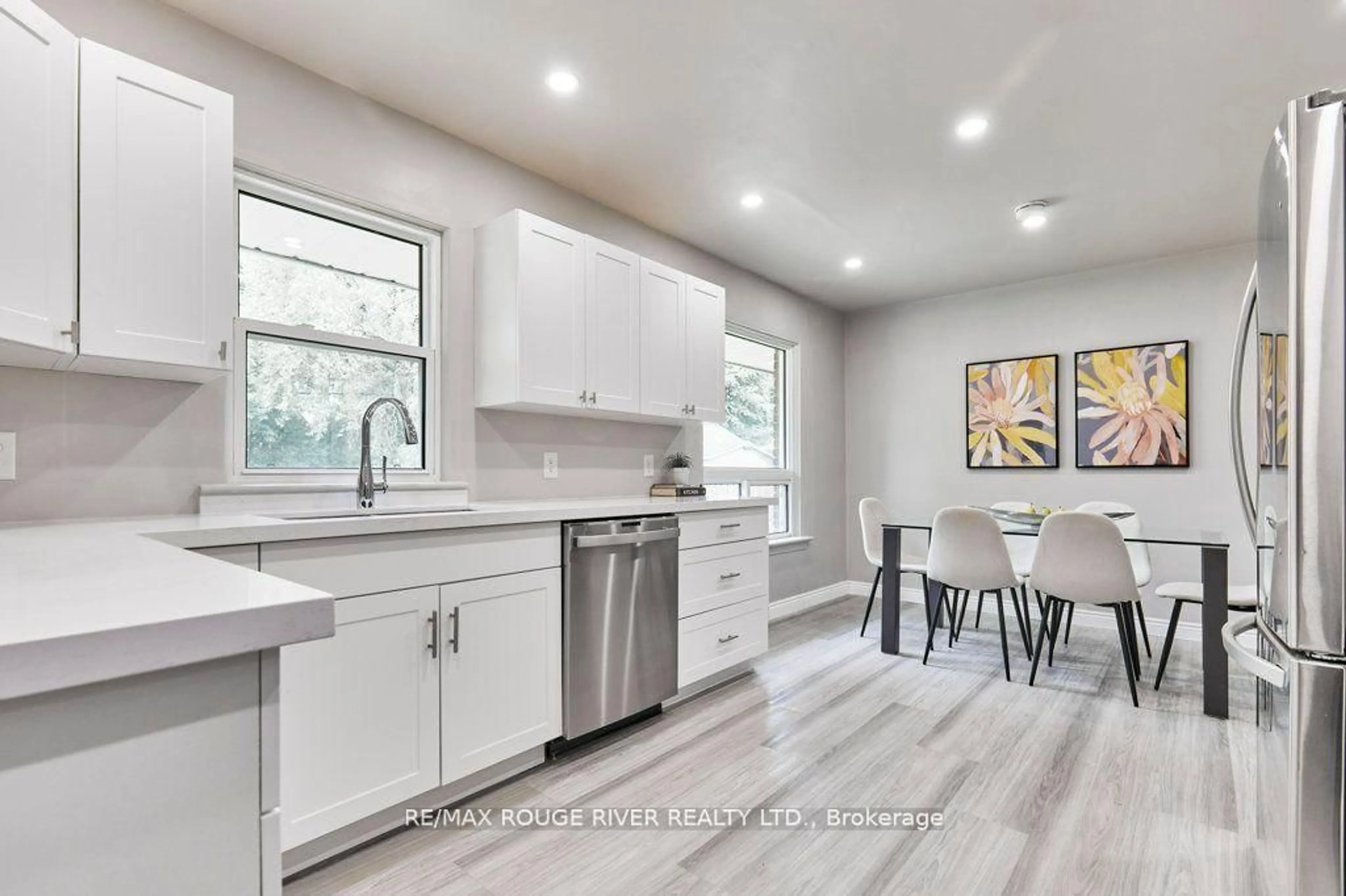 Open concept kitchen, ceramic/tile floor for 786 Mary St, Oshawa Ontario L1G 5G3