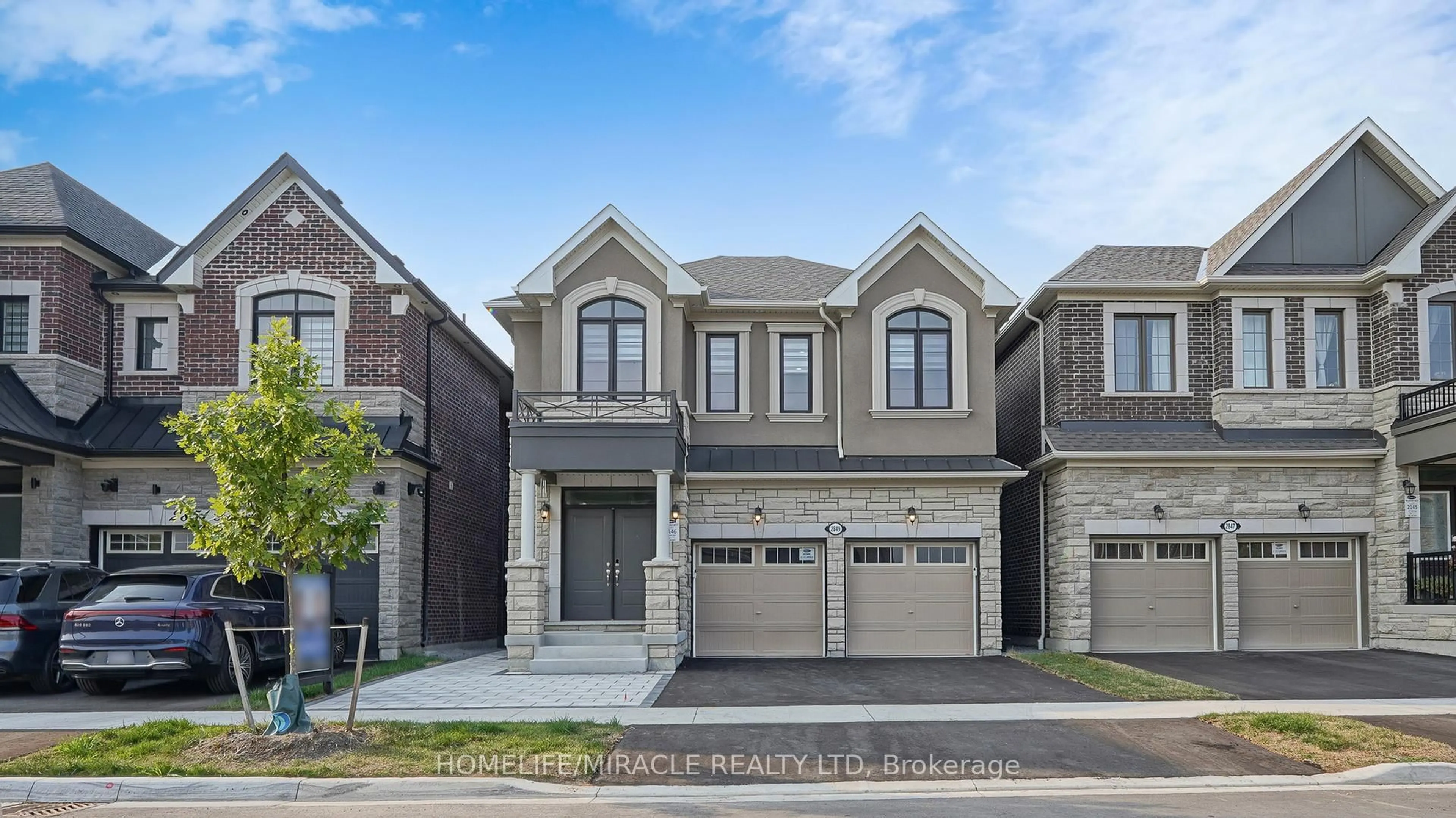 Home with brick exterior material, street for 2849 Foxden Sq, Pickering Ontario L1X 0N9