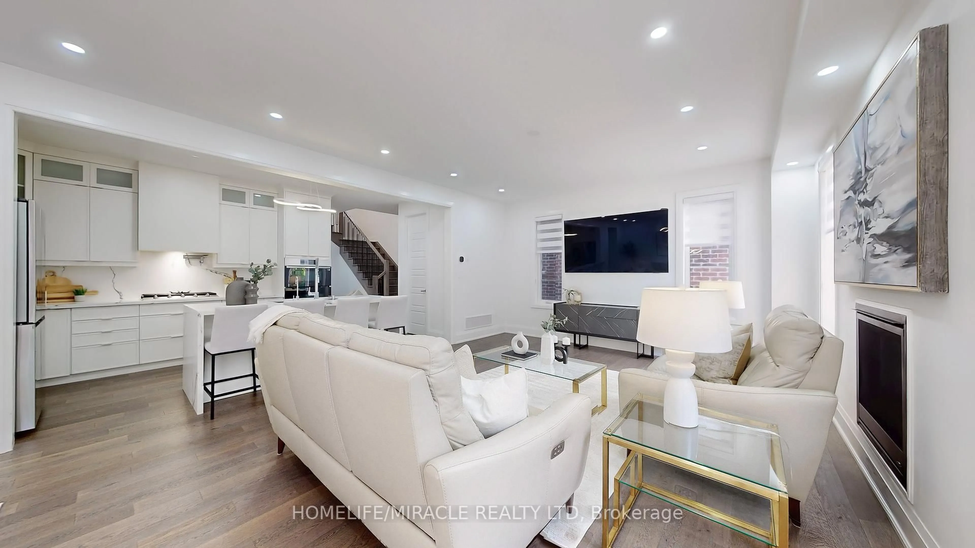 Living room with furniture, unknown for 2849 Foxden Sq, Pickering Ontario L1X 0N9