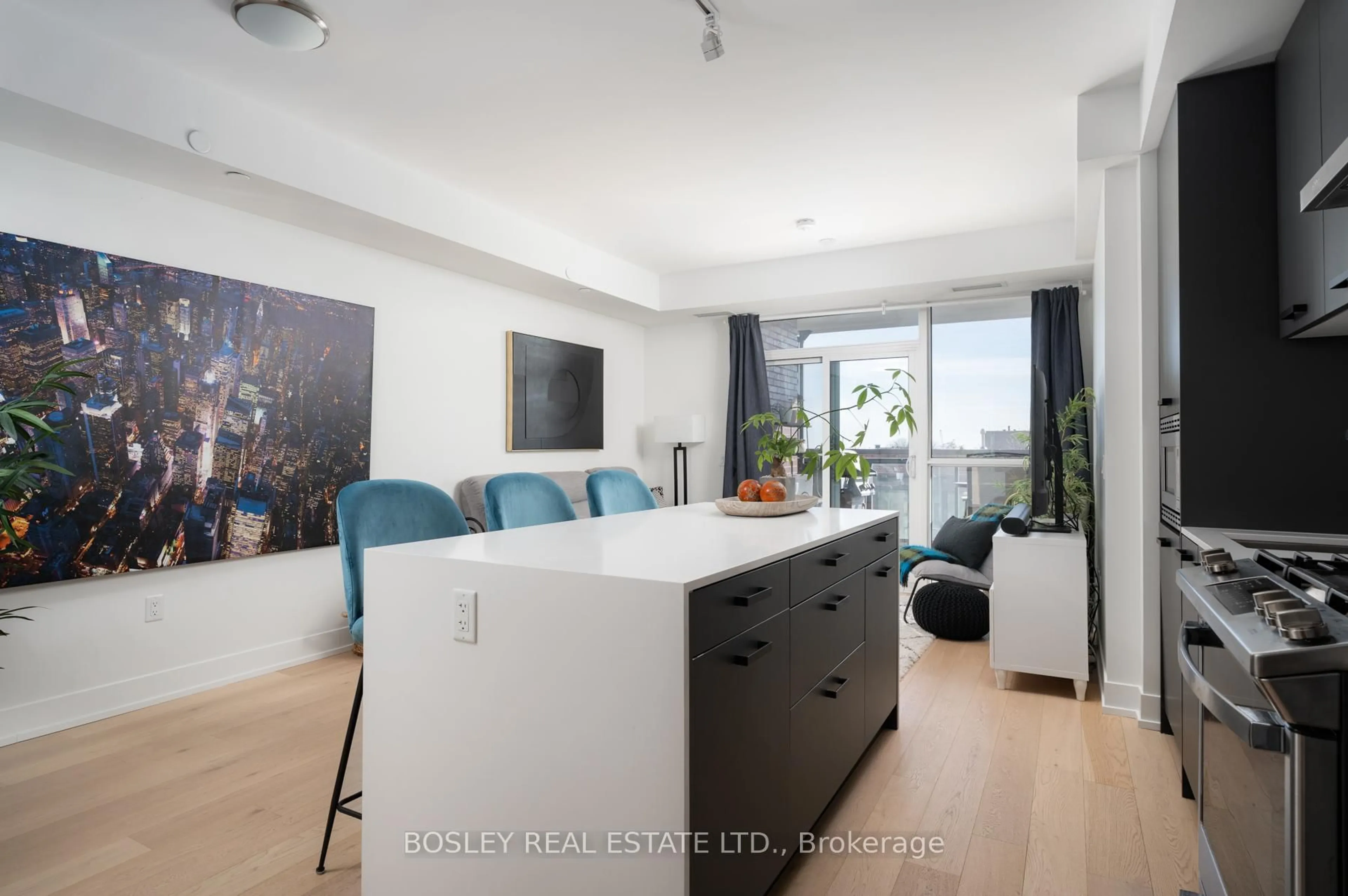 Open concept kitchen, unknown for 1331 Queen St #508, Toronto Ontario M4L 0B1