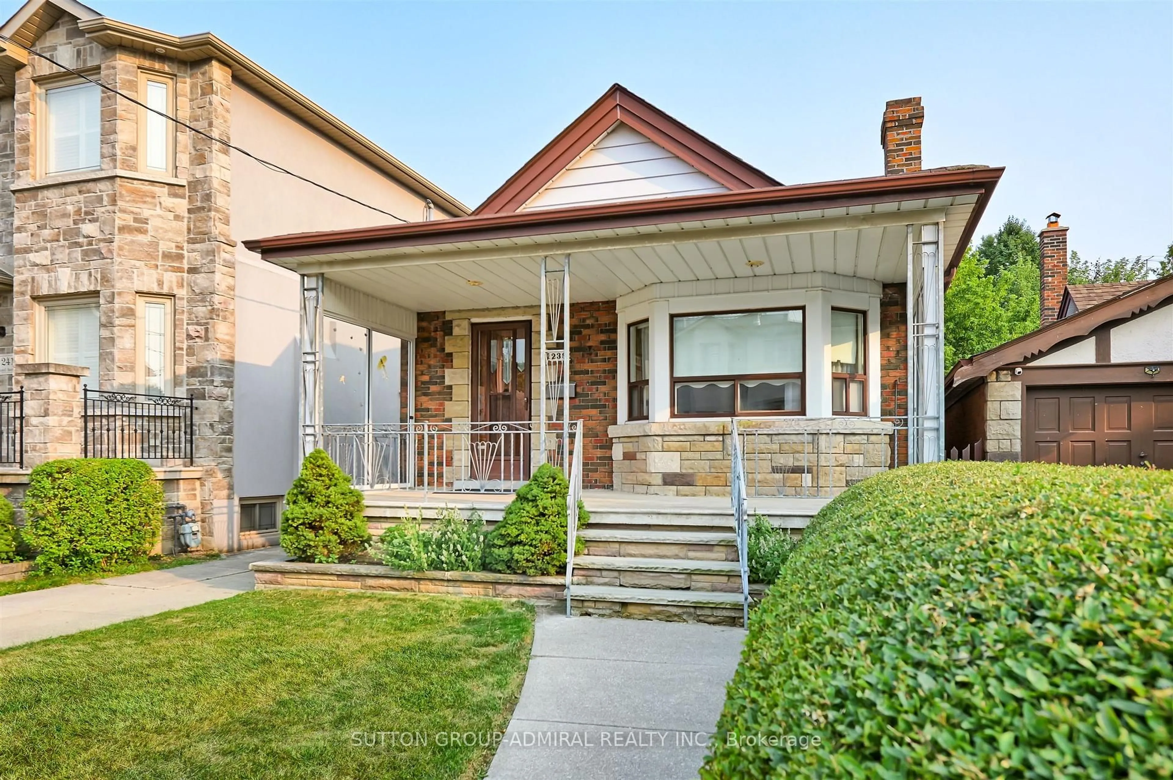Home with brick exterior material, street for 239 Floyd Ave, Toronto Ontario M4J 2J2