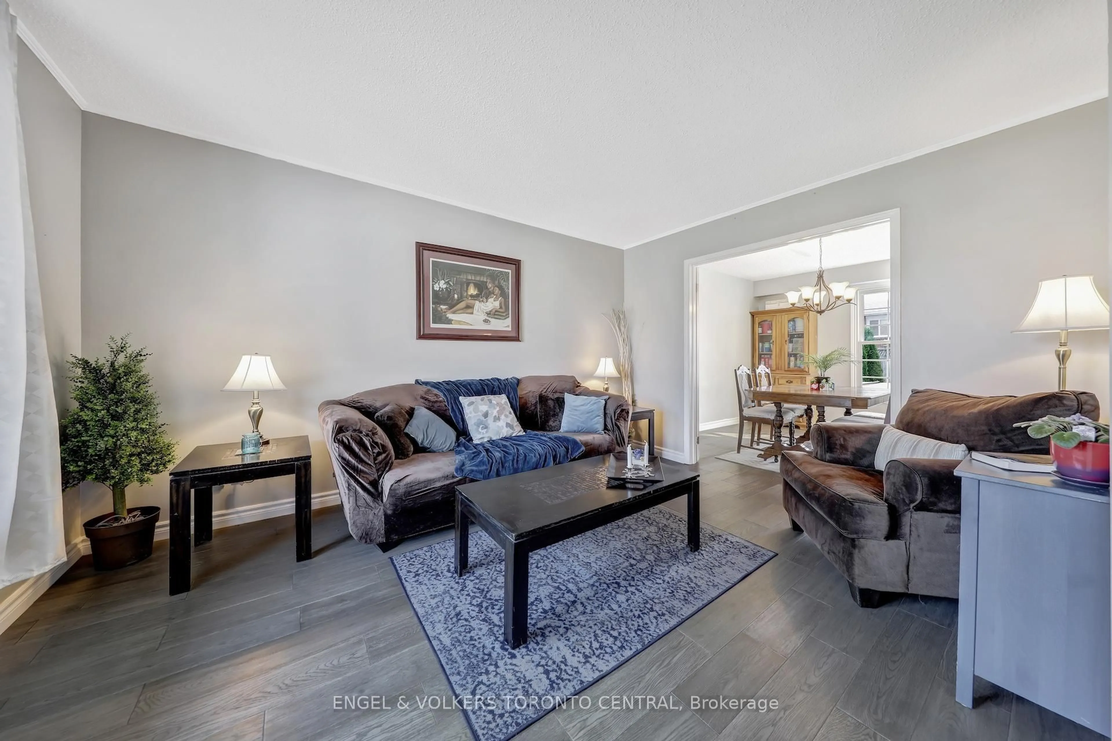 Living room with furniture, unknown for 14 Soper Creek Dr, Clarington Ontario L1C 4G1