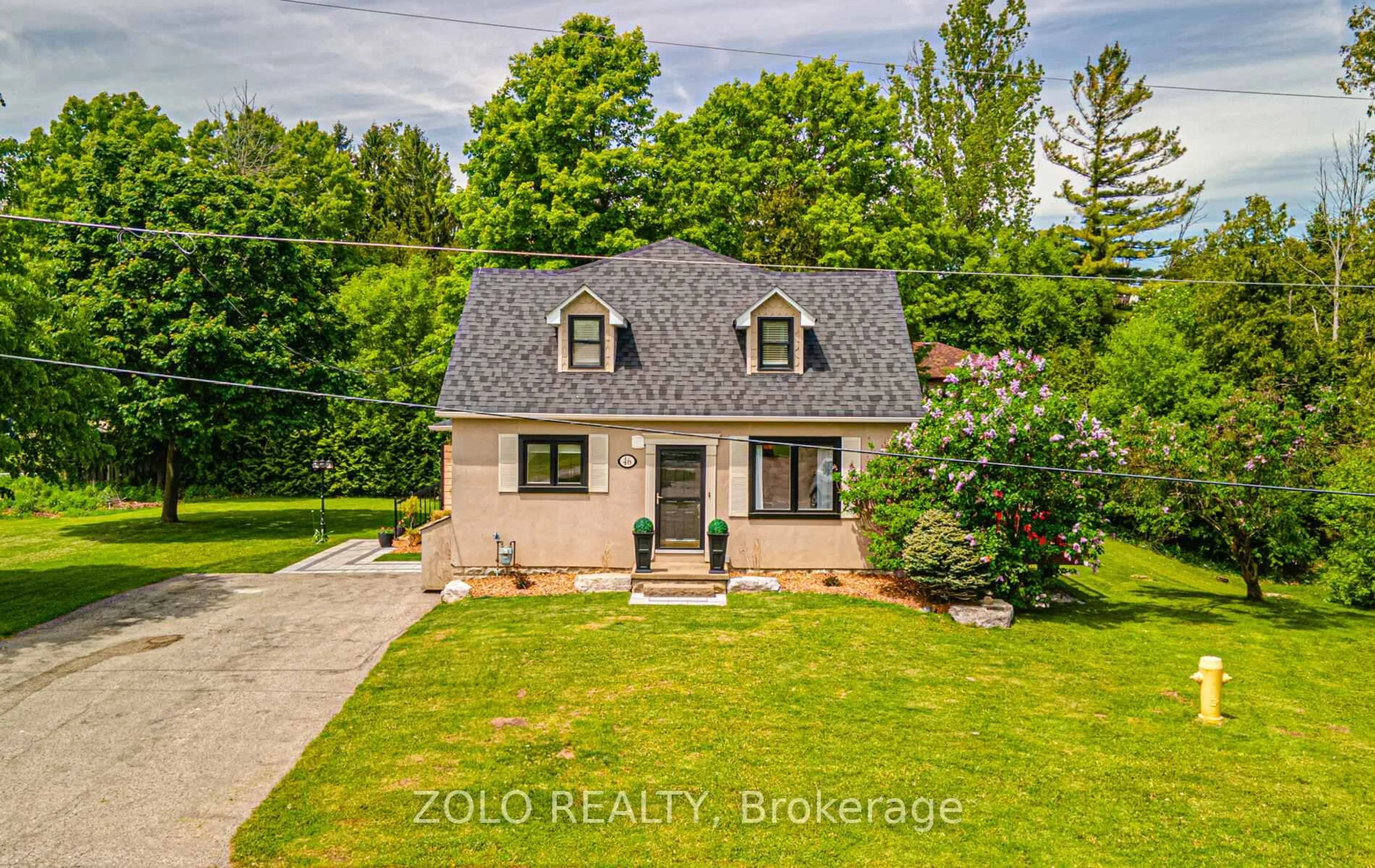 A pic from outside/outdoor area/front of a property/back of a property/a pic from drone, street for 46 Lawson Rd, Clarington Ontario L1E 2K3