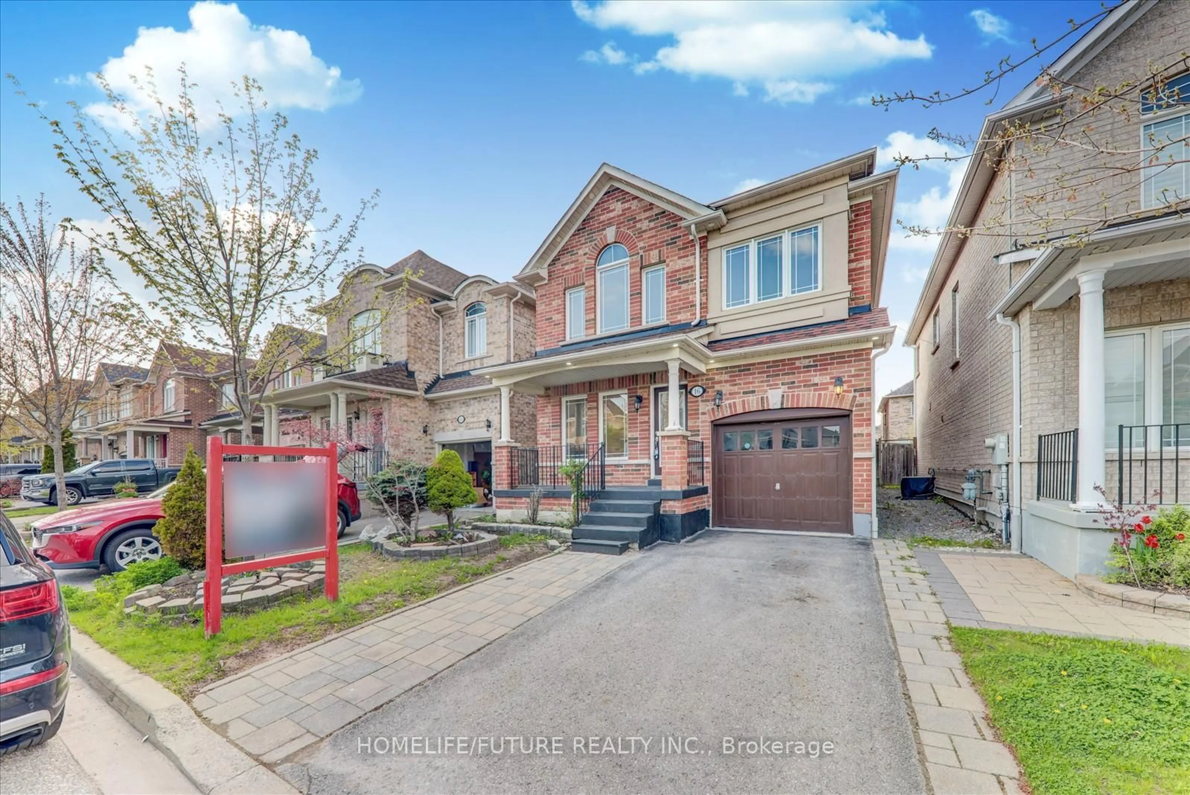 Home with brick exterior material, street for 16 Barden Cres, Ajax Ontario L1Z 2A8