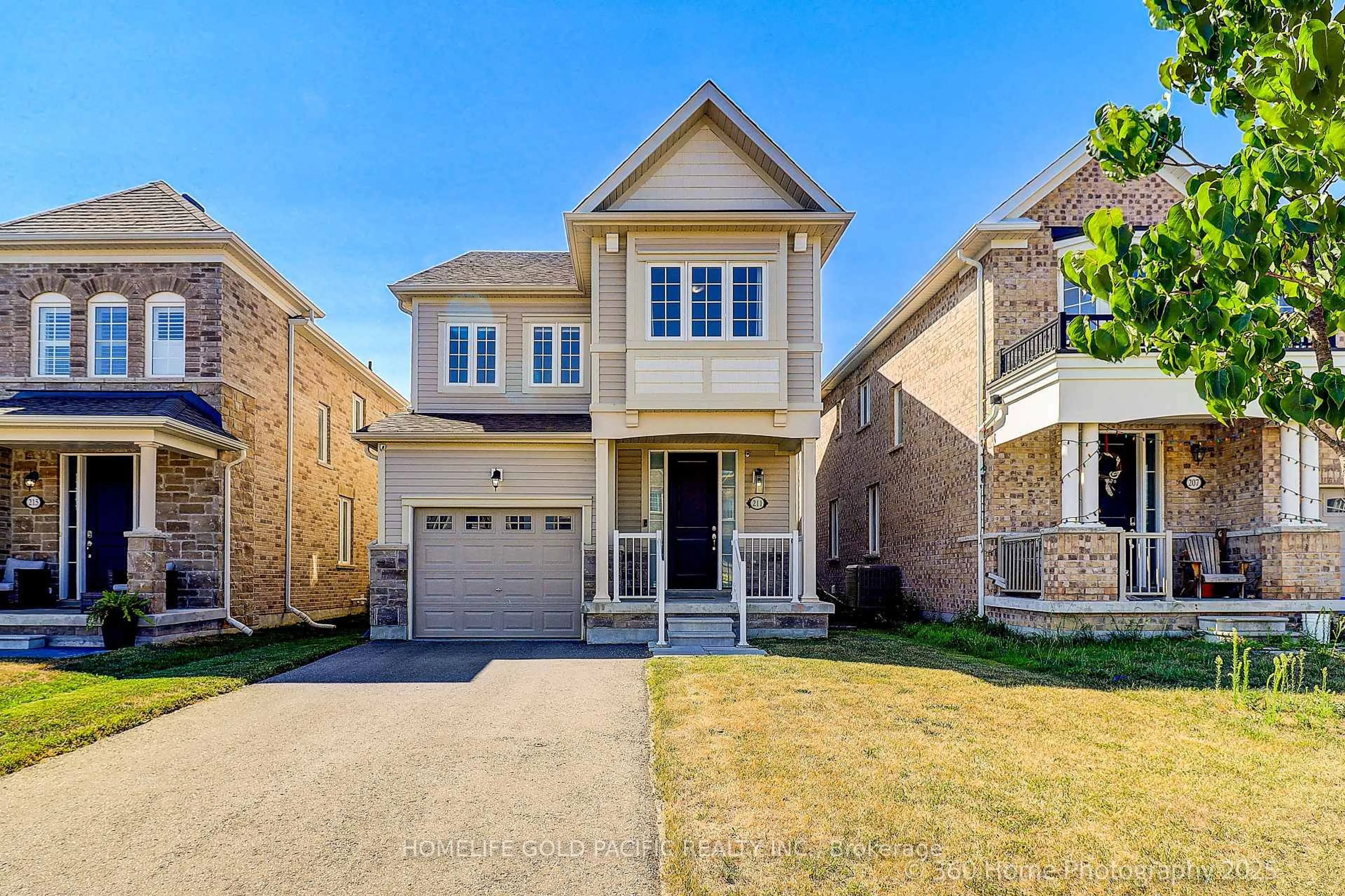 Home with brick exterior material, street for 211 Ronald Hooper Ave, Clarington Ontario L1C 7C9