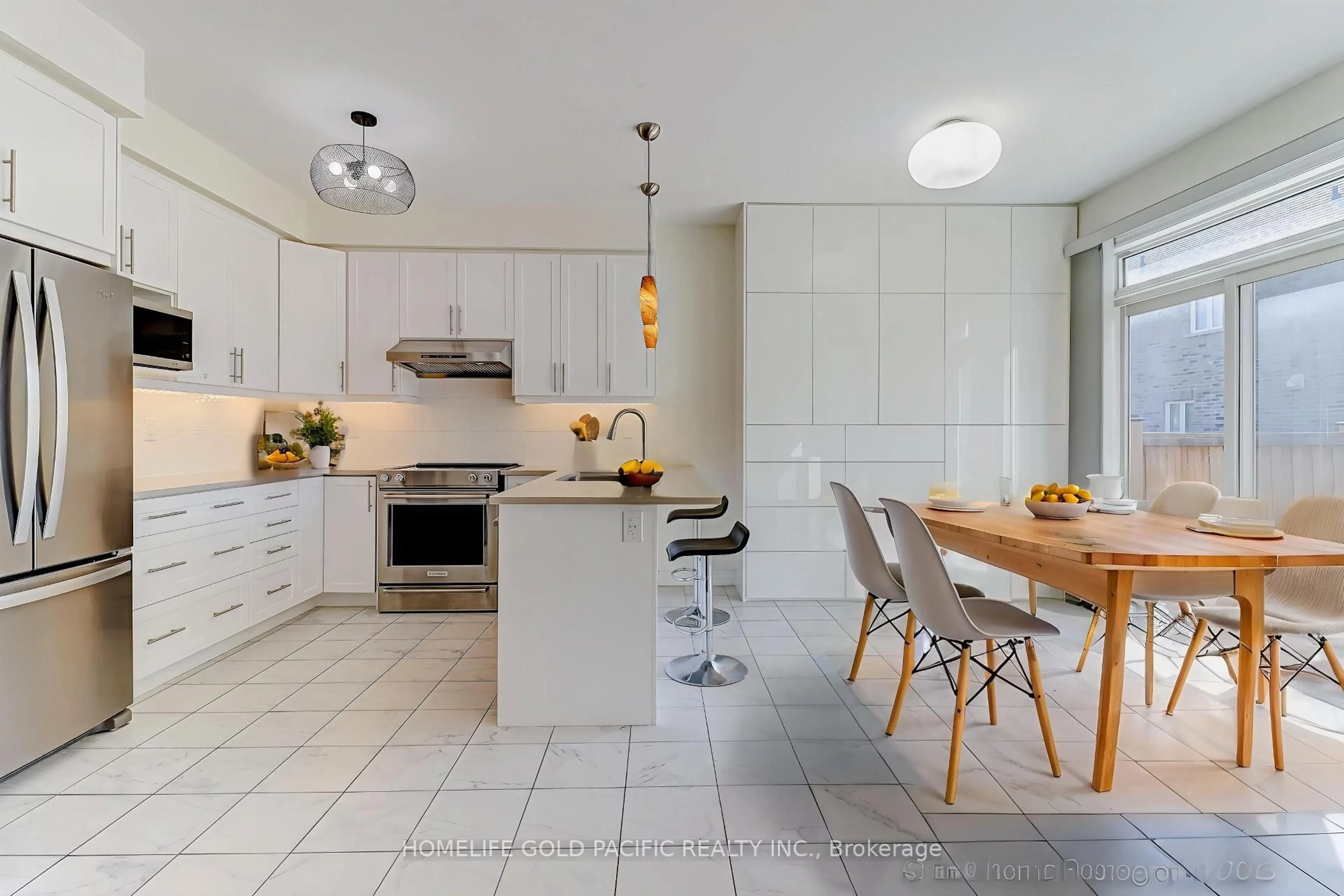 Contemporary kitchen, ceramic/tile floor for 211 Ronald Hooper Ave, Clarington Ontario L1C 7C9