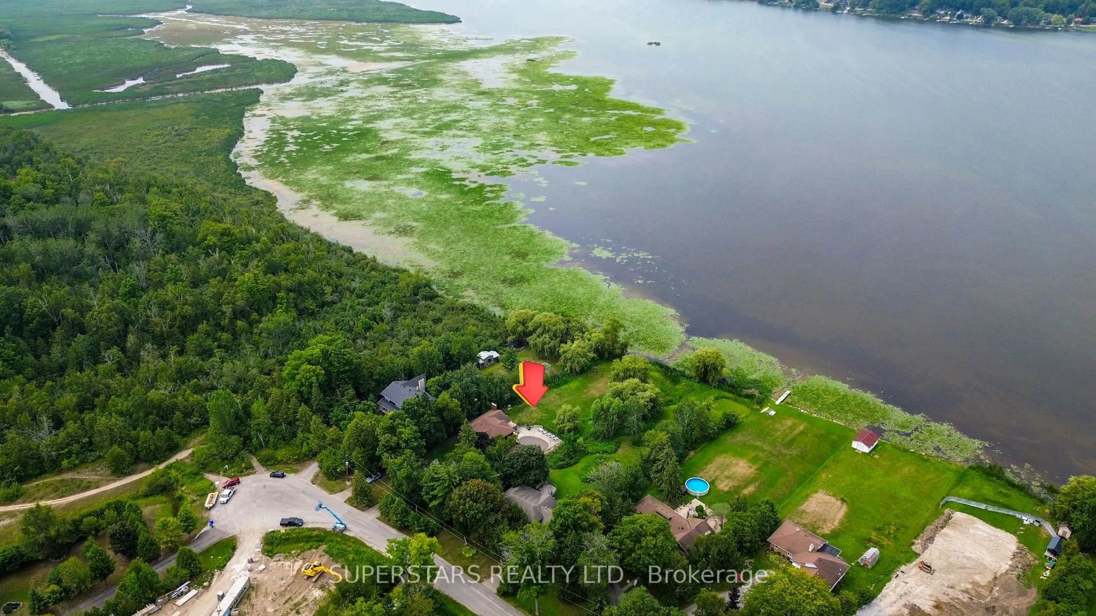 A pic from outside/outdoor area/front of a property/back of a property/a pic from drone, water/lake/river/ocean view for 236 Summit Dr, Scugog Ontario L0B 1E0