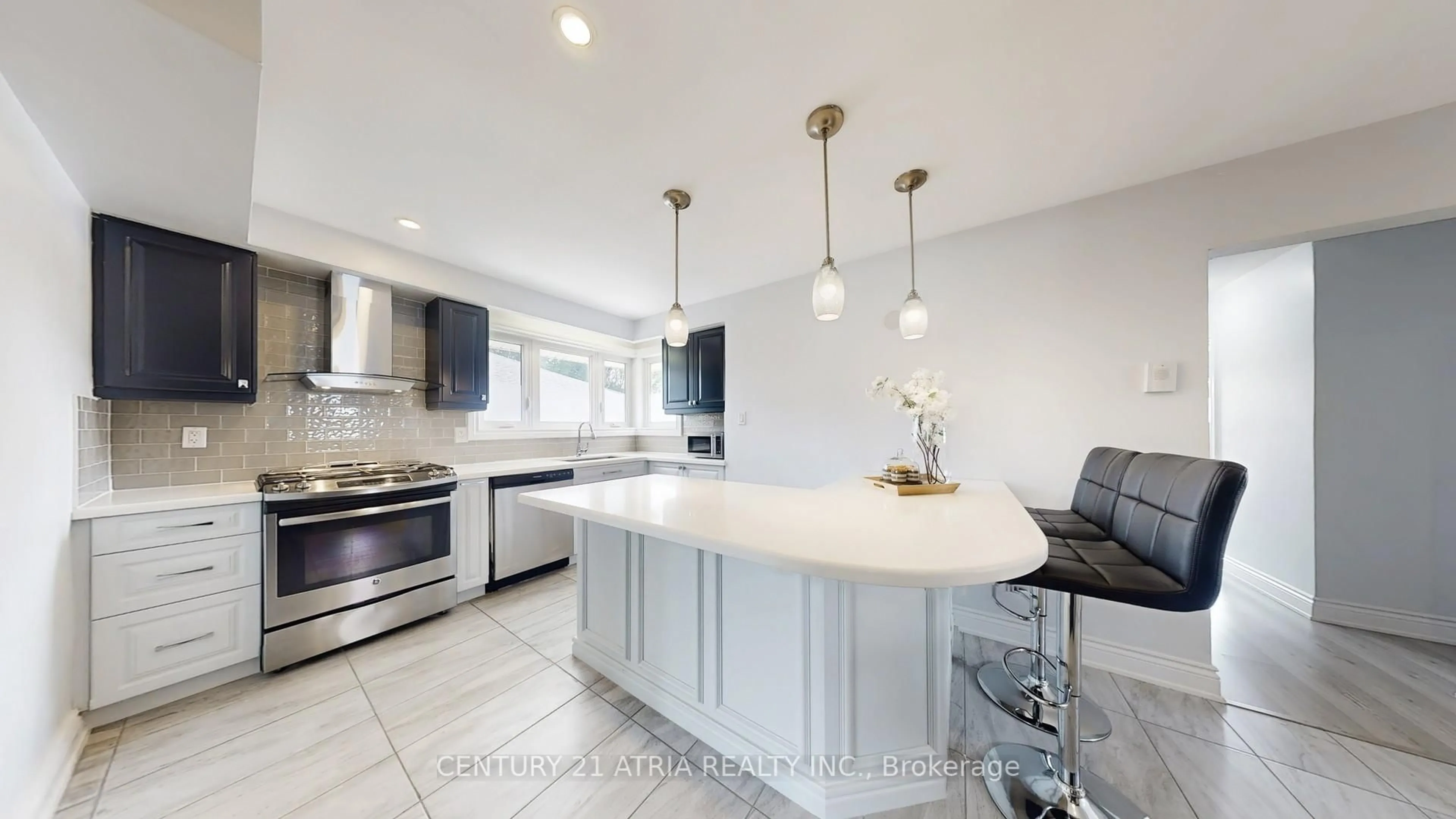 Contemporary kitchen, ceramic/tile floor for 82 Clementine Sq, Toronto Ontario M1G 2V7