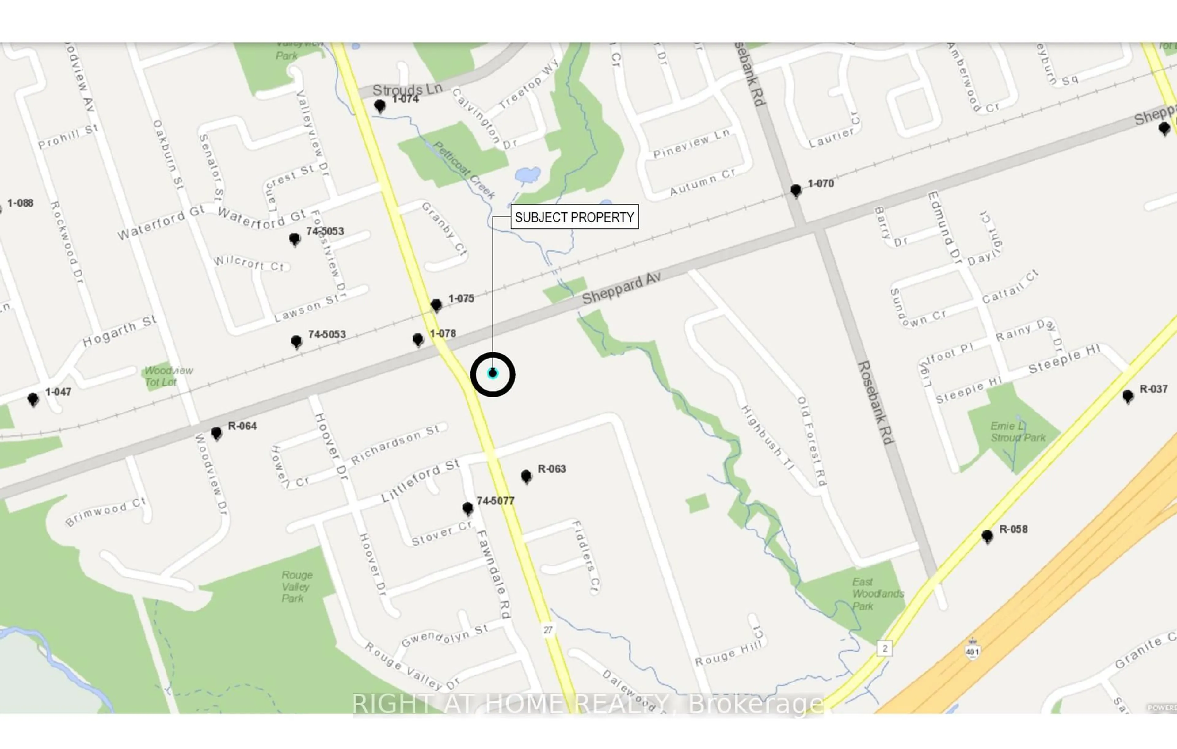 Picture of a map for 1485 Altona Rd, Pickering Ontario L1V 1M4