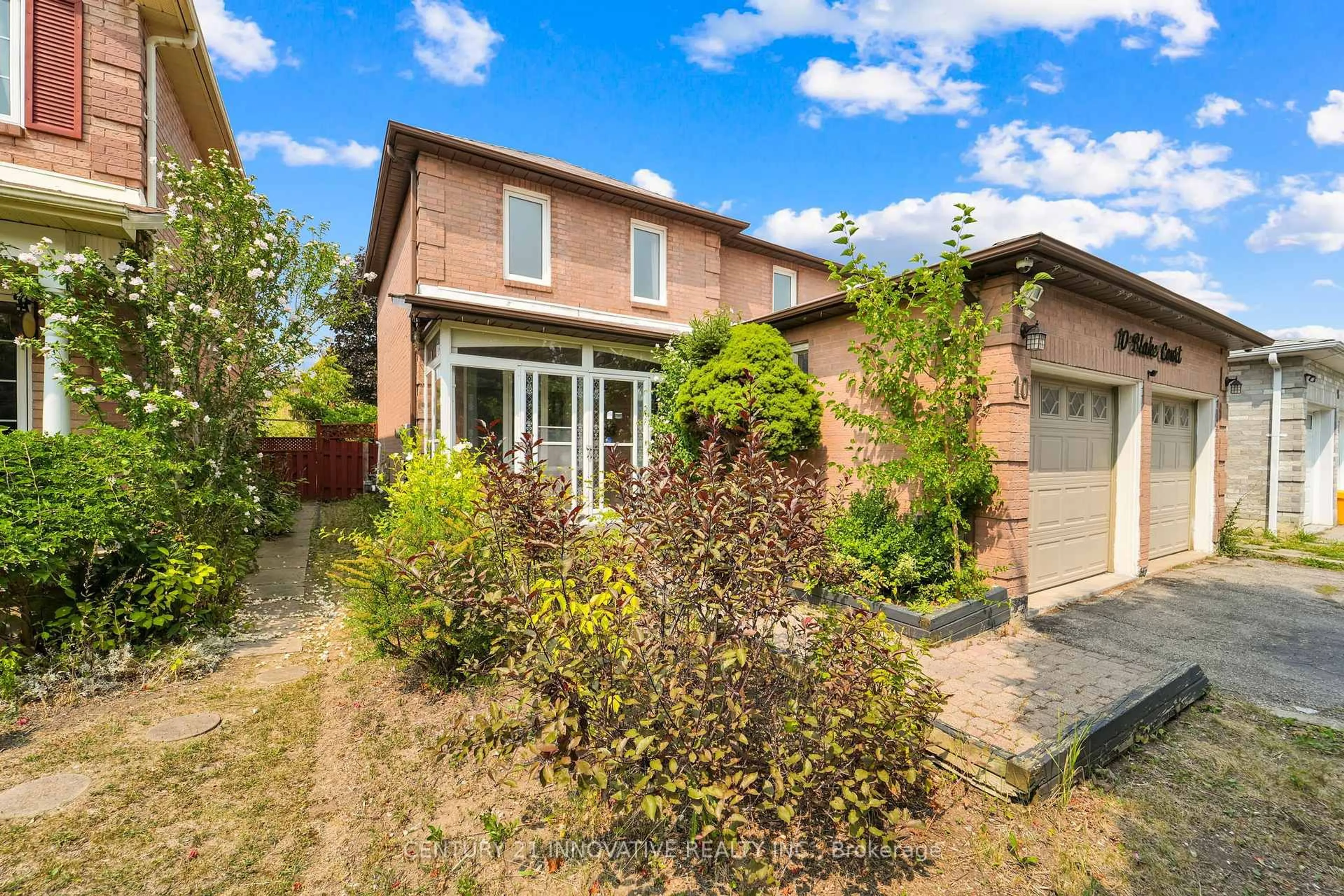 Home with brick exterior material, street for 10 Blake Crt, Ajax Ontario L1T 3P3