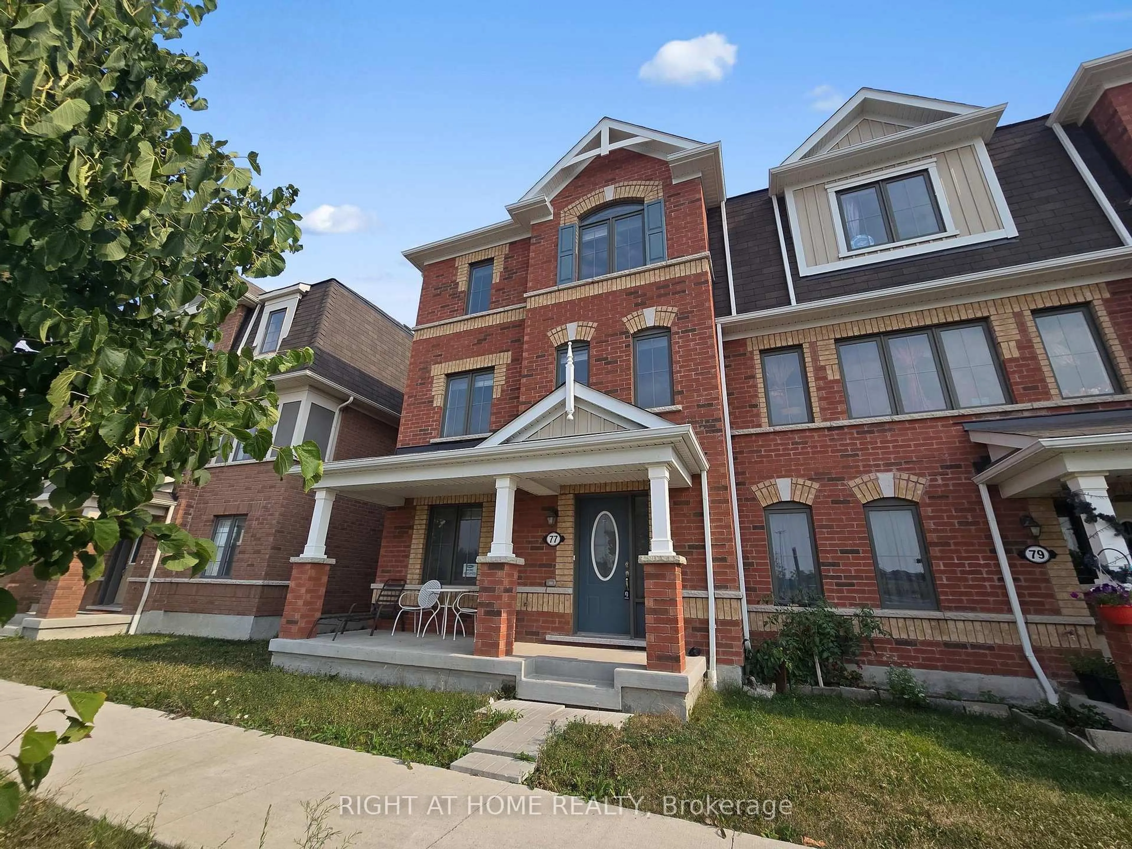 Home with brick exterior material, street for 77 Whitefish St, Whitby Ontario L1P 0E4