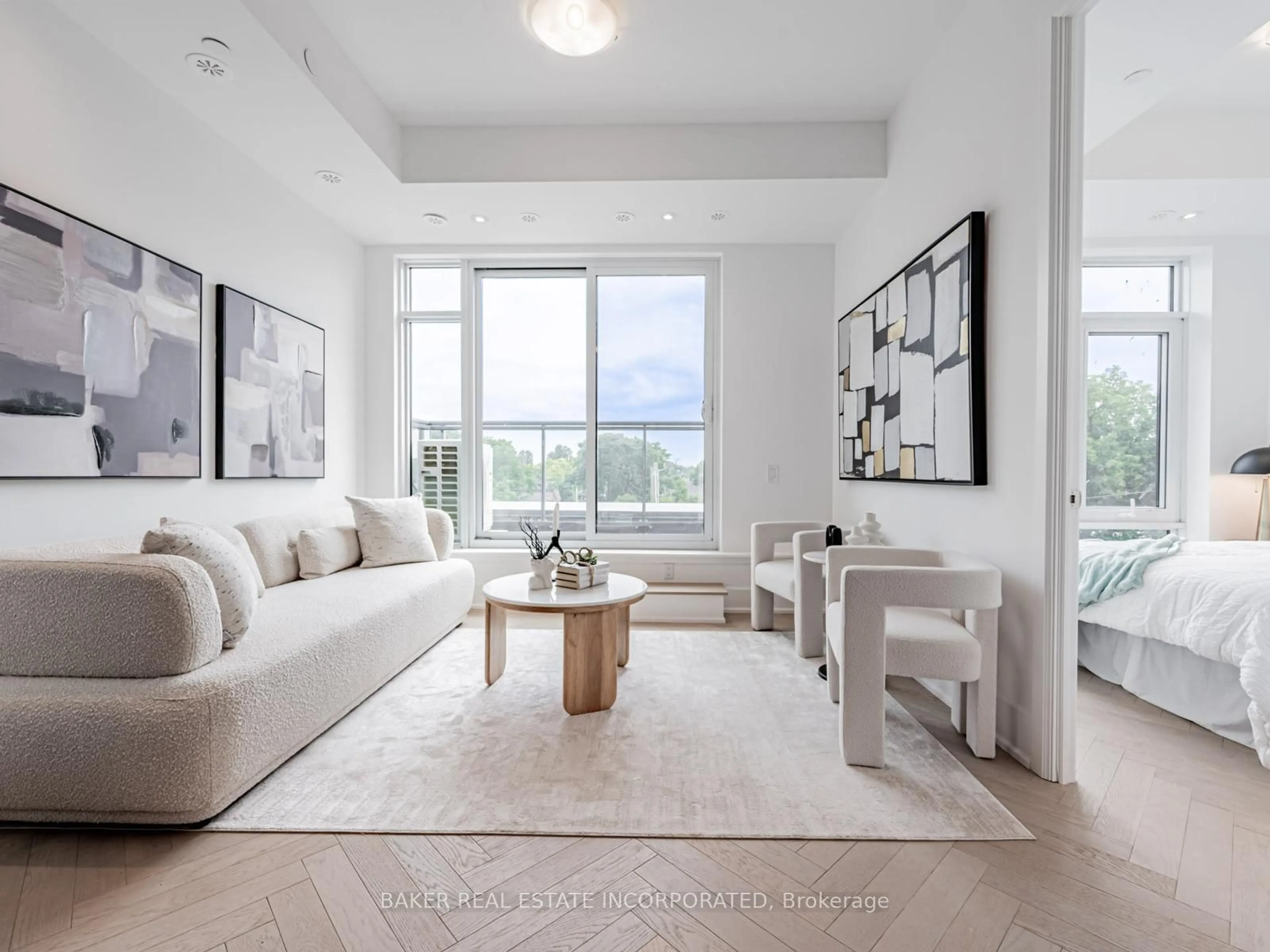 Living room with furniture, unknown for 800 Broadview Ave #502, Toronto Ontario M4K 2P7