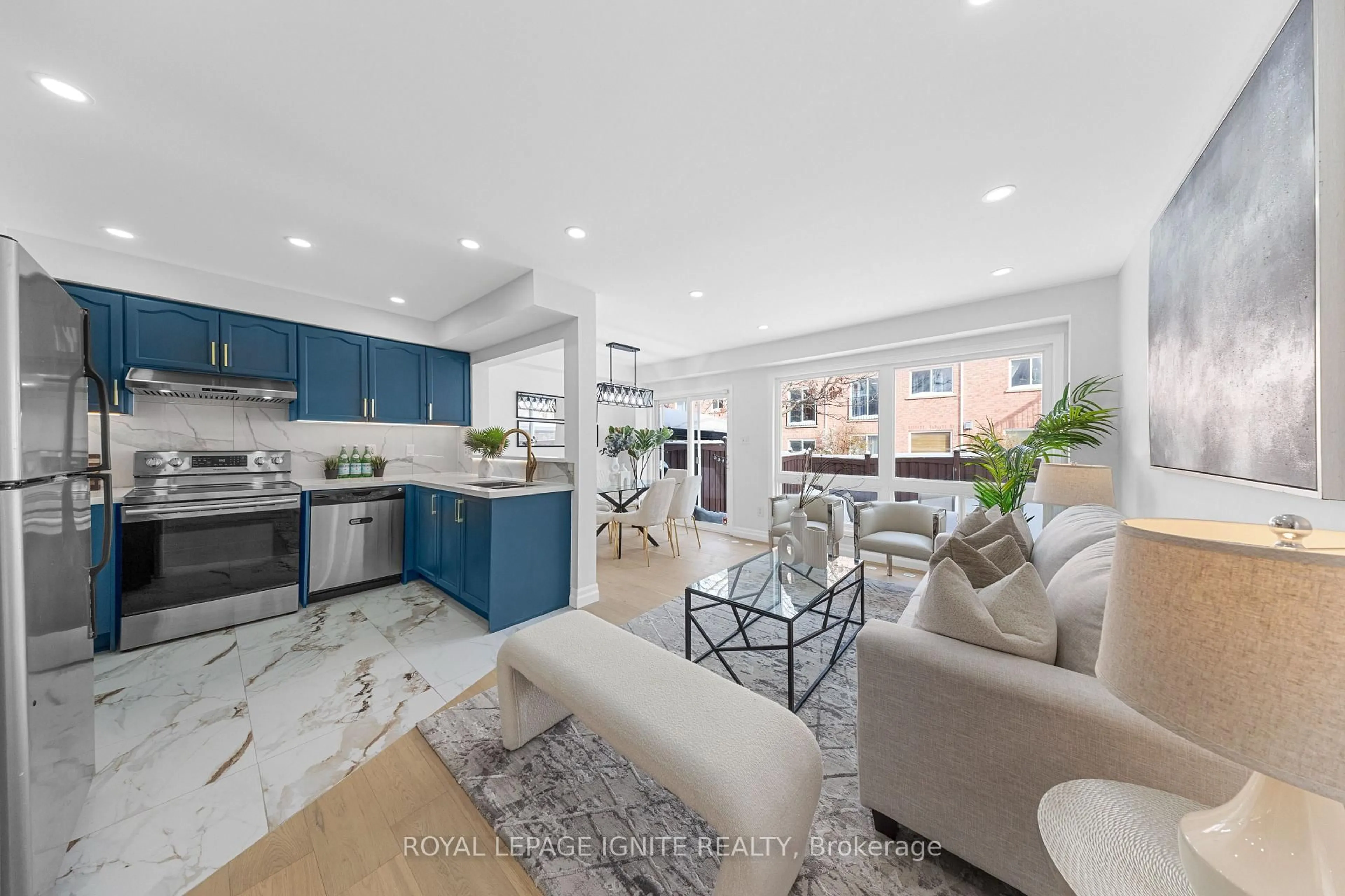 Open concept kitchen, ceramic/tile floor for 5 Goulden Cres, Toronto Ontario M1L 0A8