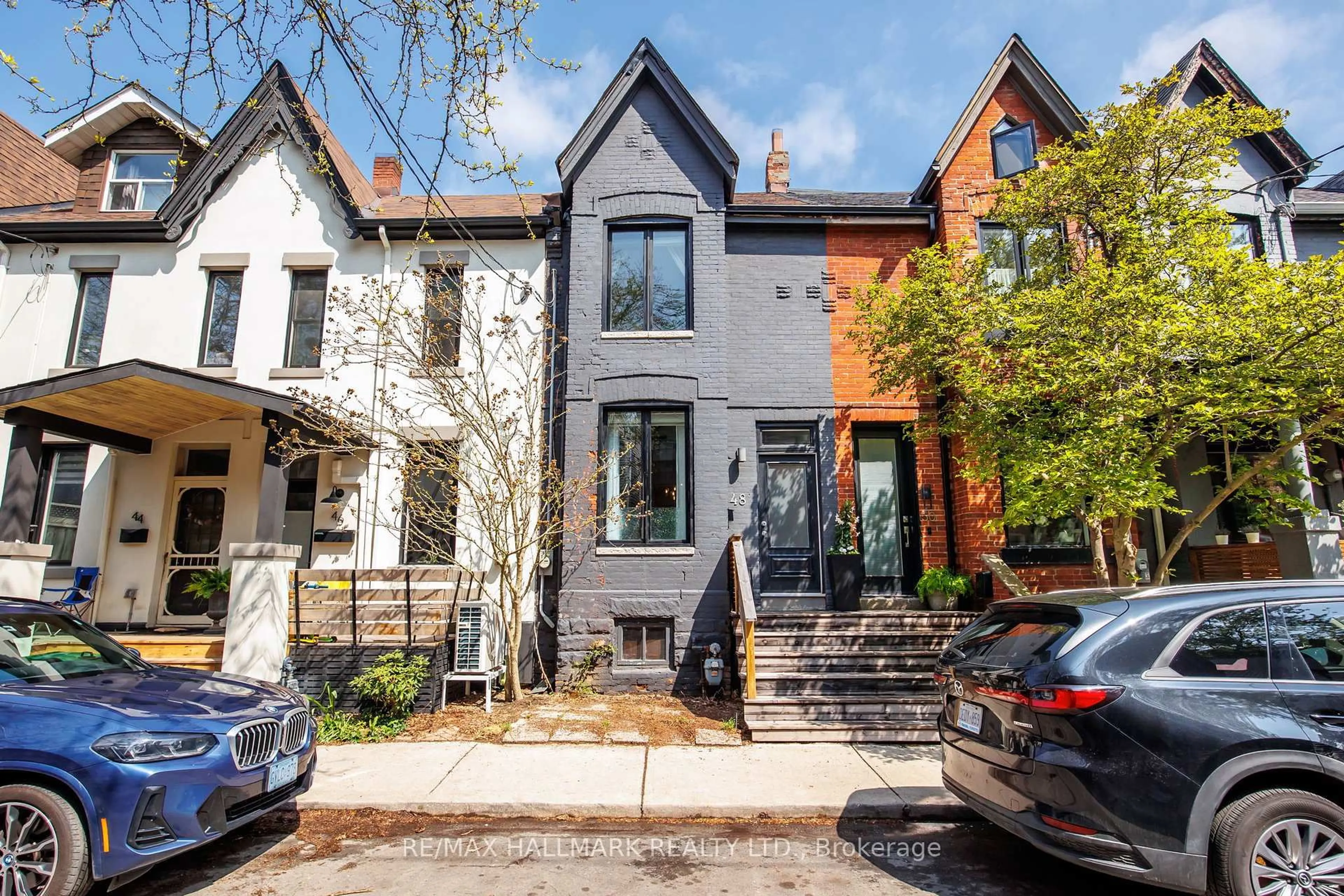 Home with brick exterior material, street for 48 Allen Ave, Toronto Ontario M4M 1T4