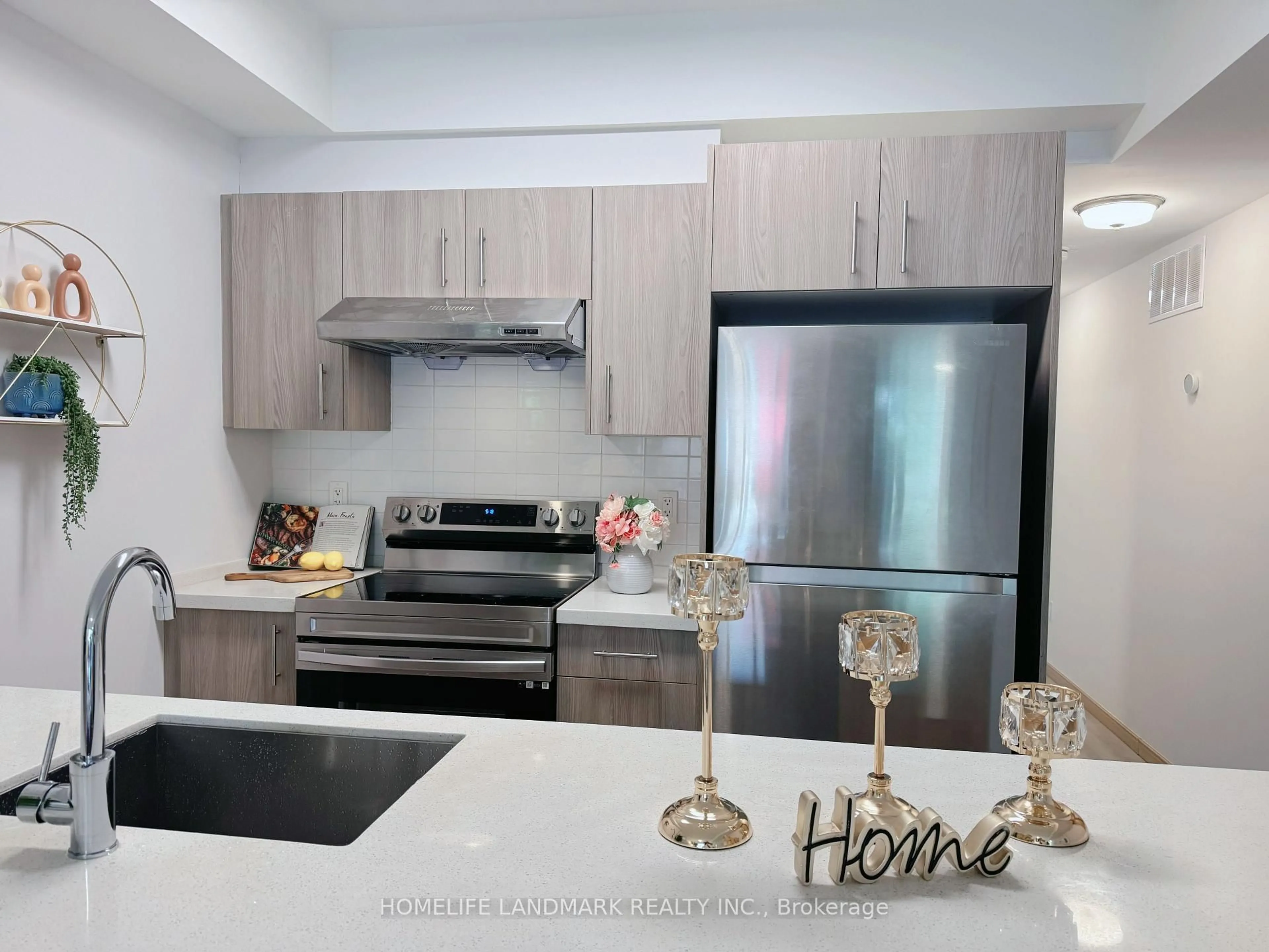 Contemporary kitchen, unknown for 200 Chester Le Blvd #D207, Toronto Ontario M1W 0A9