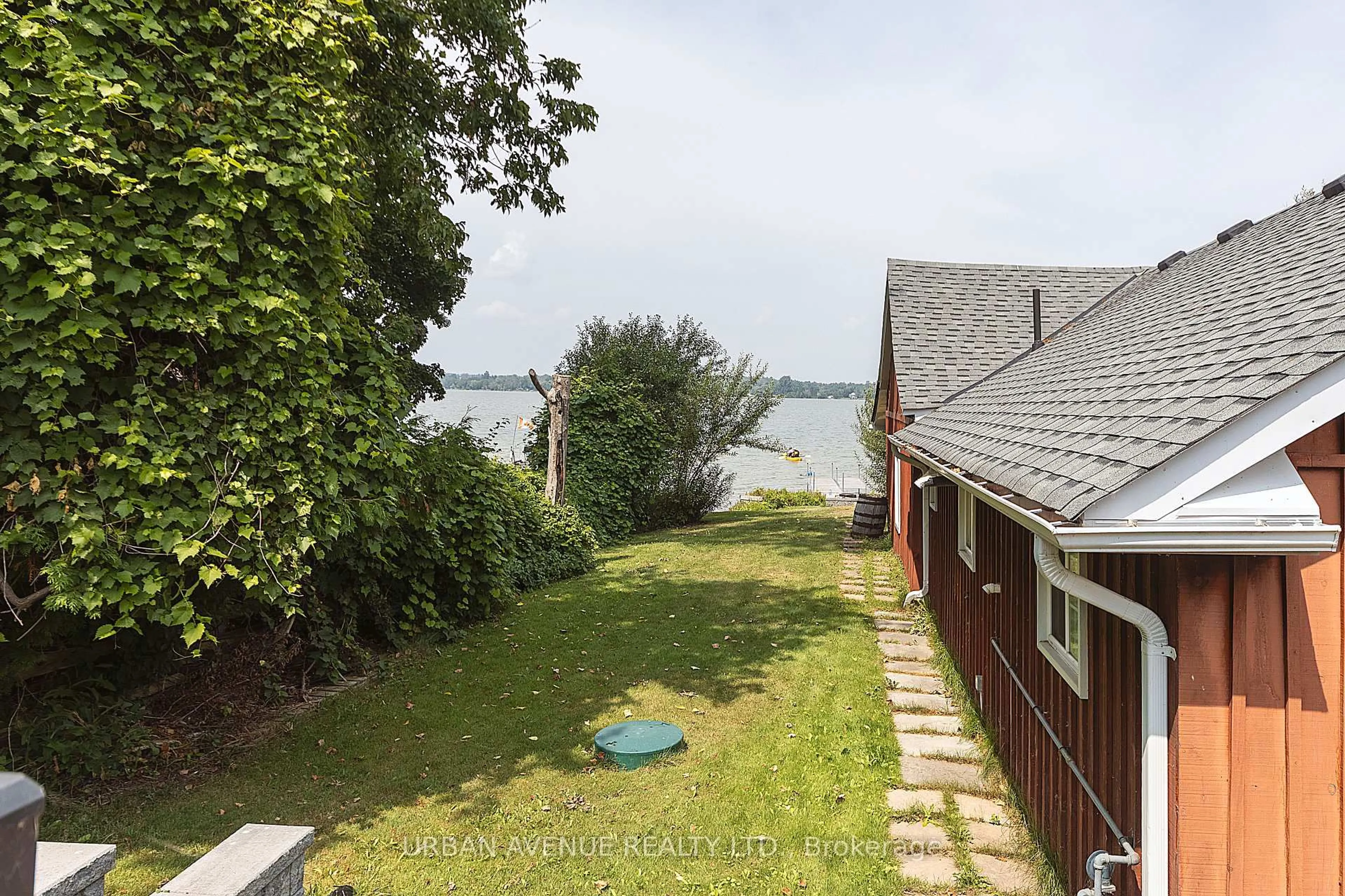 A pic from outside/outdoor area/front of a property/back of a property/a pic from drone, water/lake/river/ocean view for 509 VIEW LAKE Rd, Scugog Ontario L0B 1K0