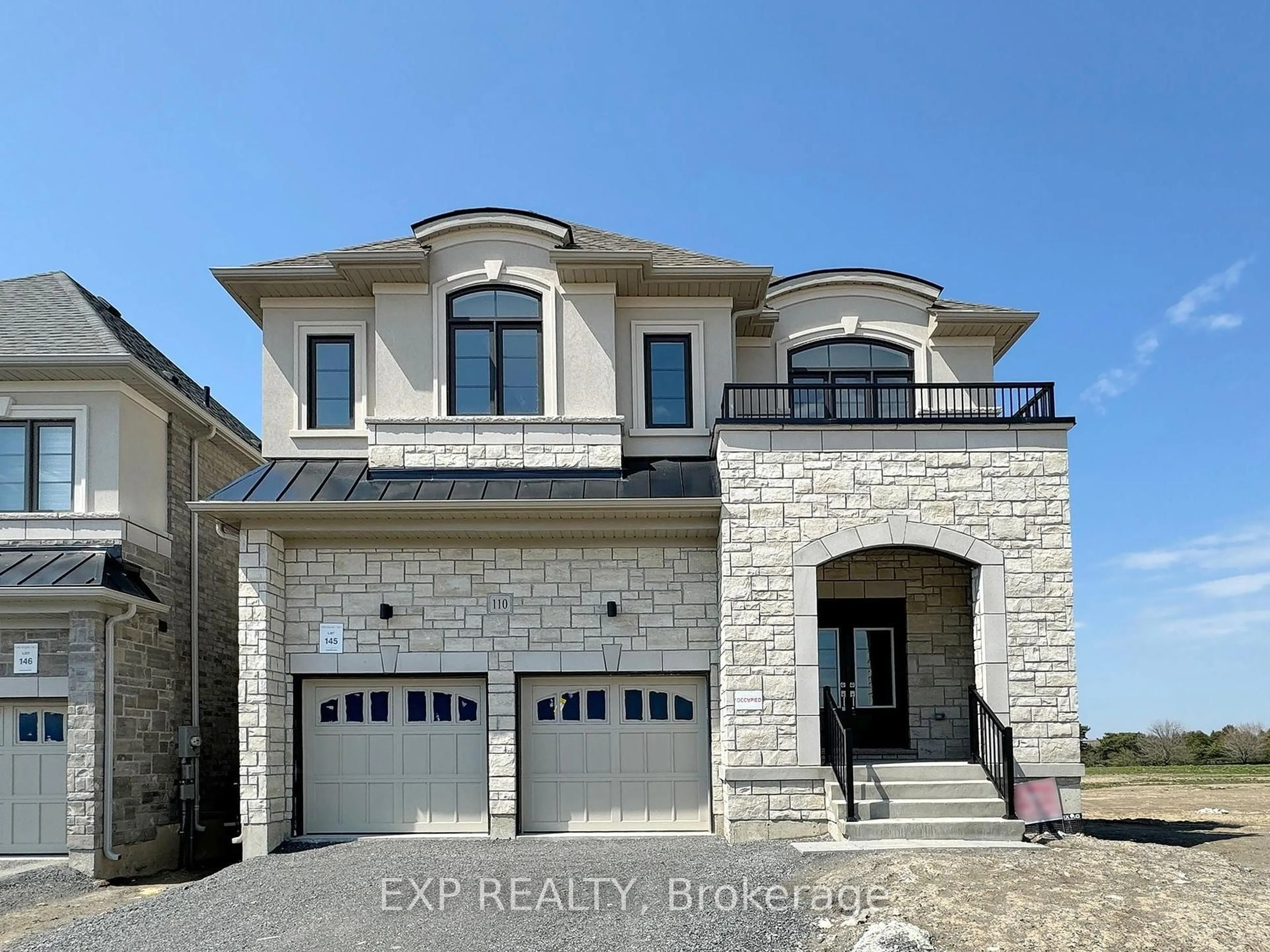 Home with brick exterior material, street for 110 Belmont Dr, Clarington Ontario L1B 1G9