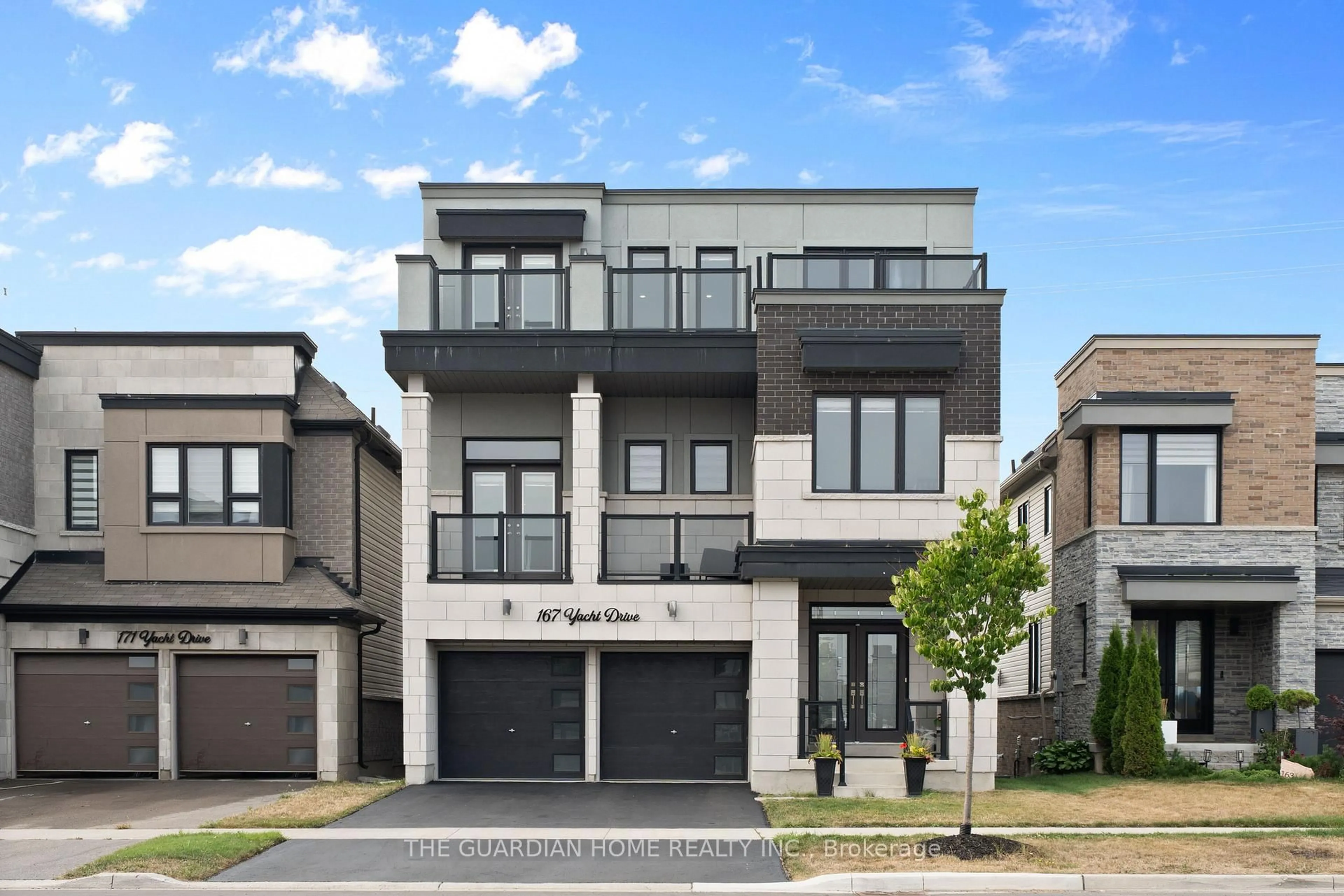 Home with brick exterior material, street for 167 Yacht Dr, Clarington Ontario L1C 1Z8