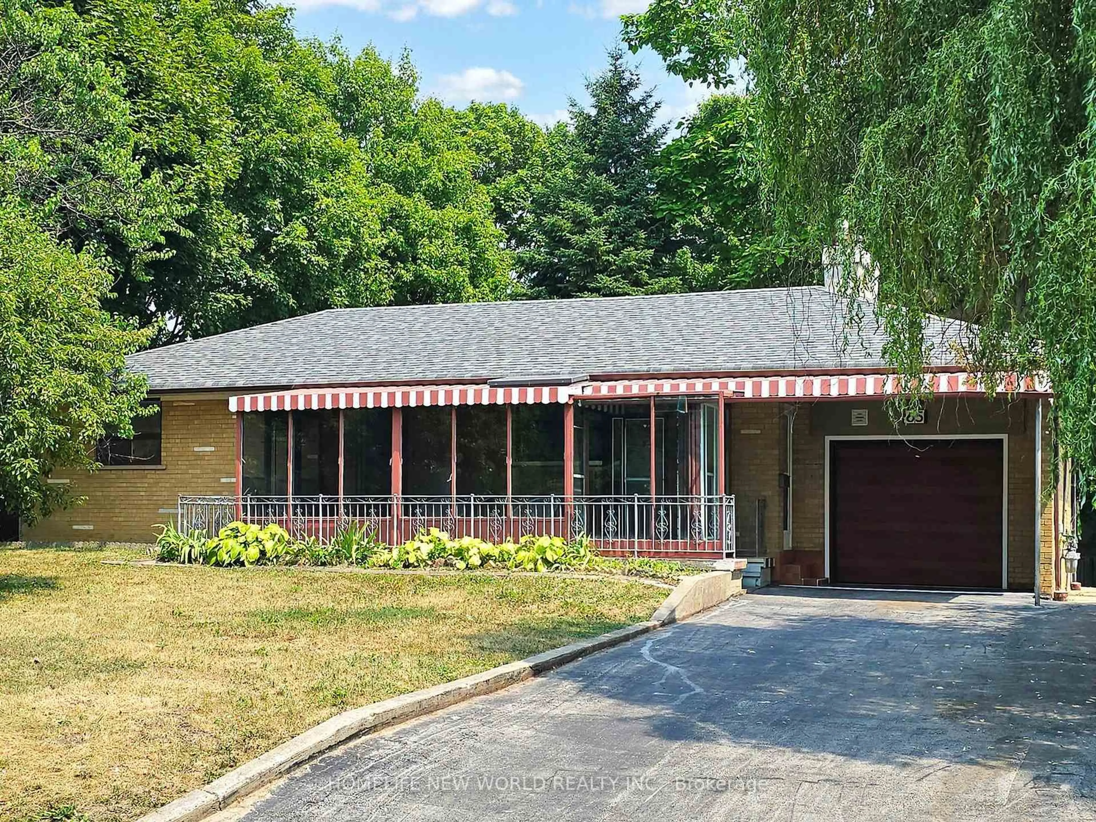 Home with vinyl exterior material, street for 65 Donalda Cres, Toronto Ontario M1S 1N8