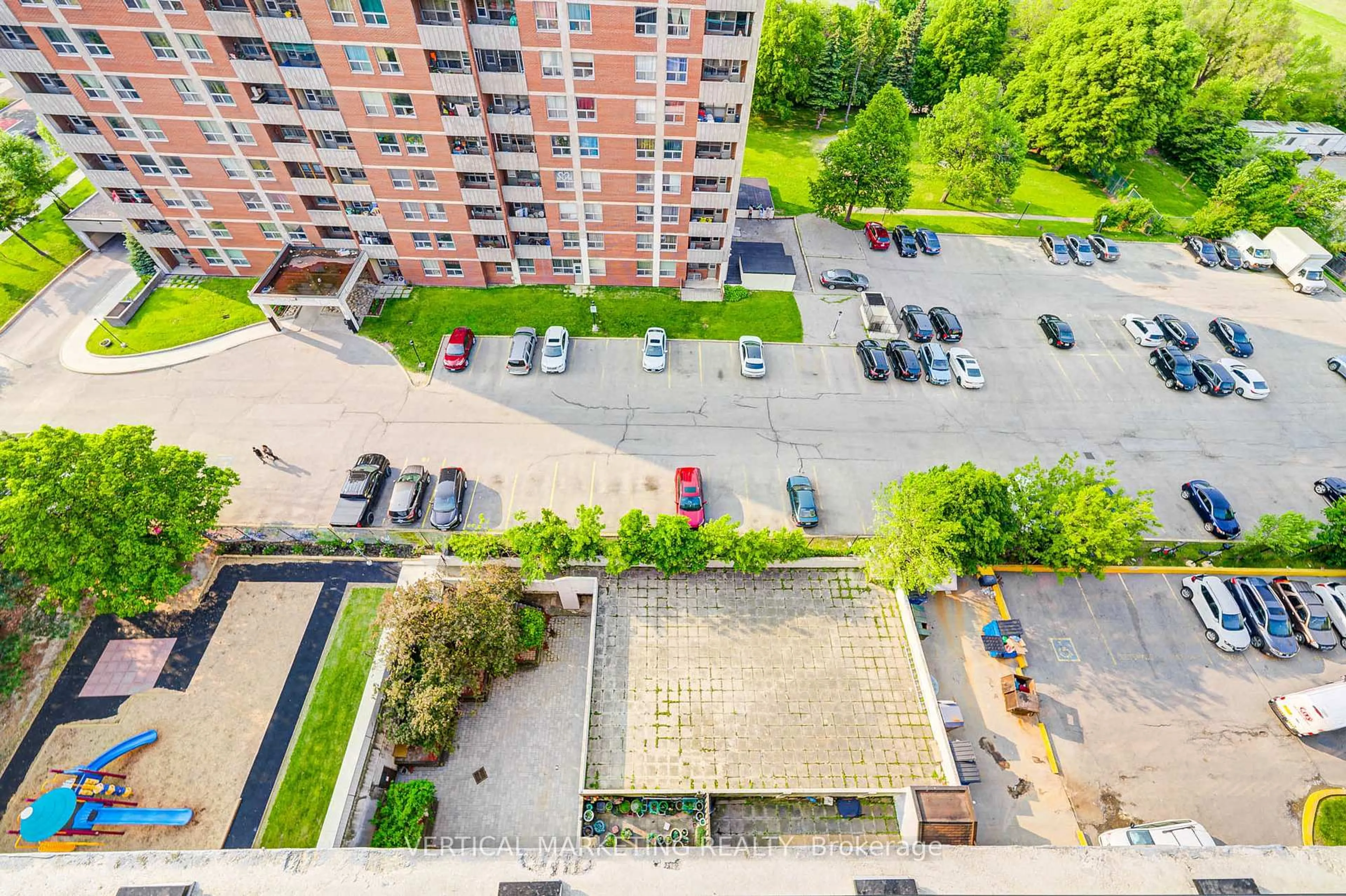 A pic from outside/outdoor area/front of a property/back of a property/a pic from drone, city buildings view from balcony for 20 Gilder Dr #PH07, Toronto Ontario M1K 5E1