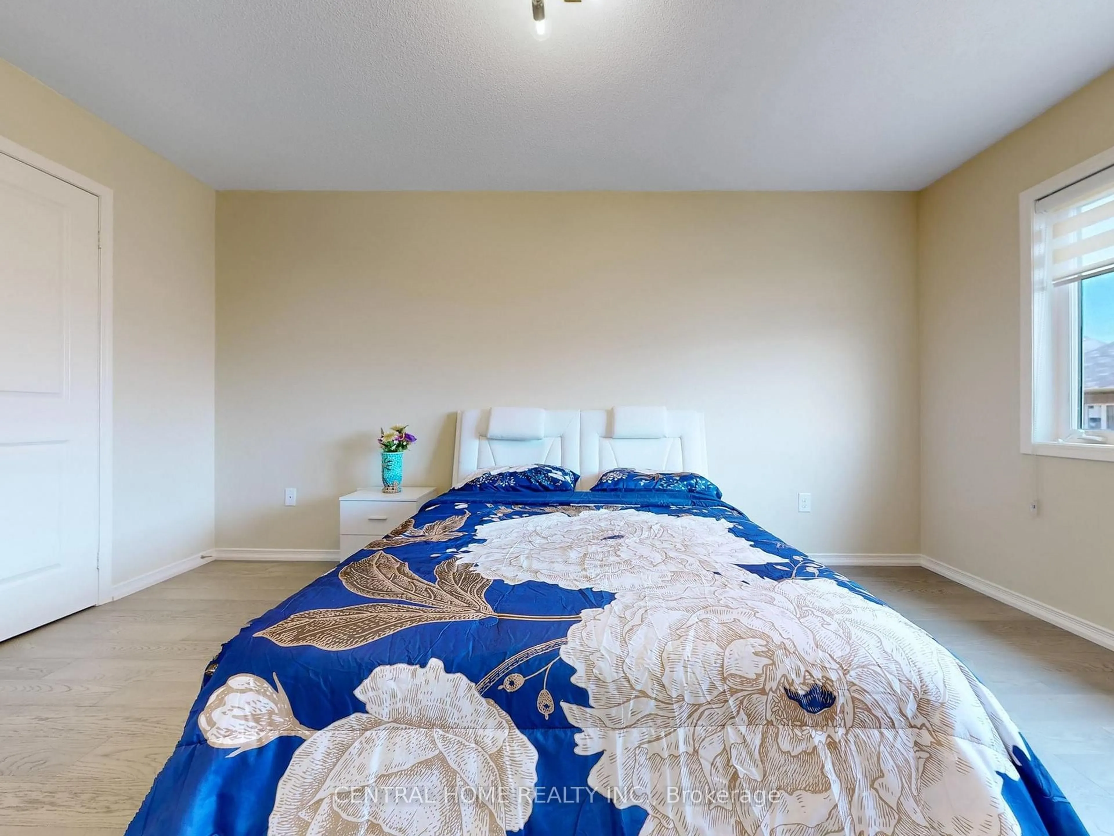 Bedroom with bed, carpet floor for 19 Camilleri Rd, Ajax Ontario L1Z 0T2