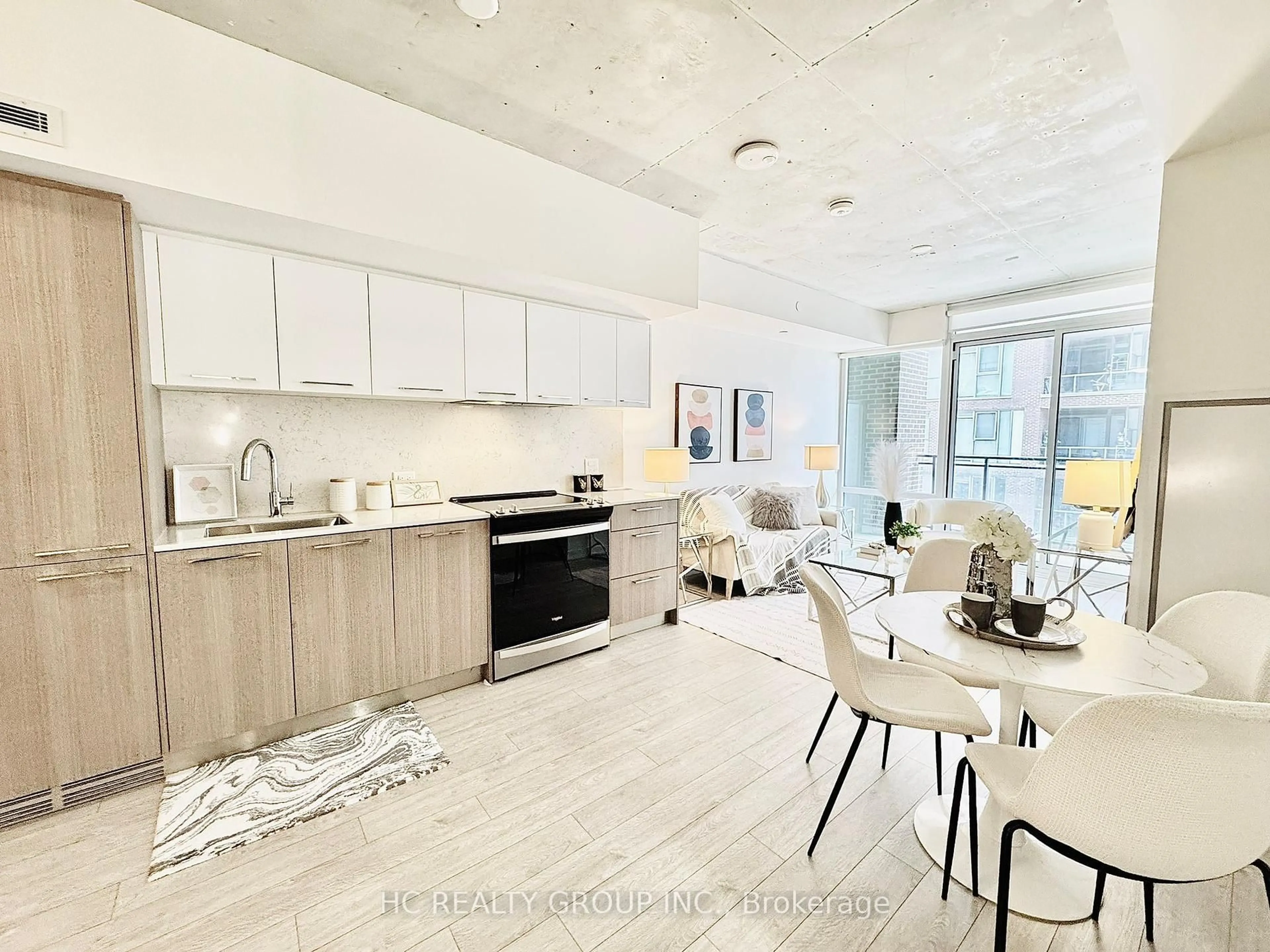 Open concept kitchen, unknown for 45 Baseball Pl #304, Toronto Ontario M4M 0H1