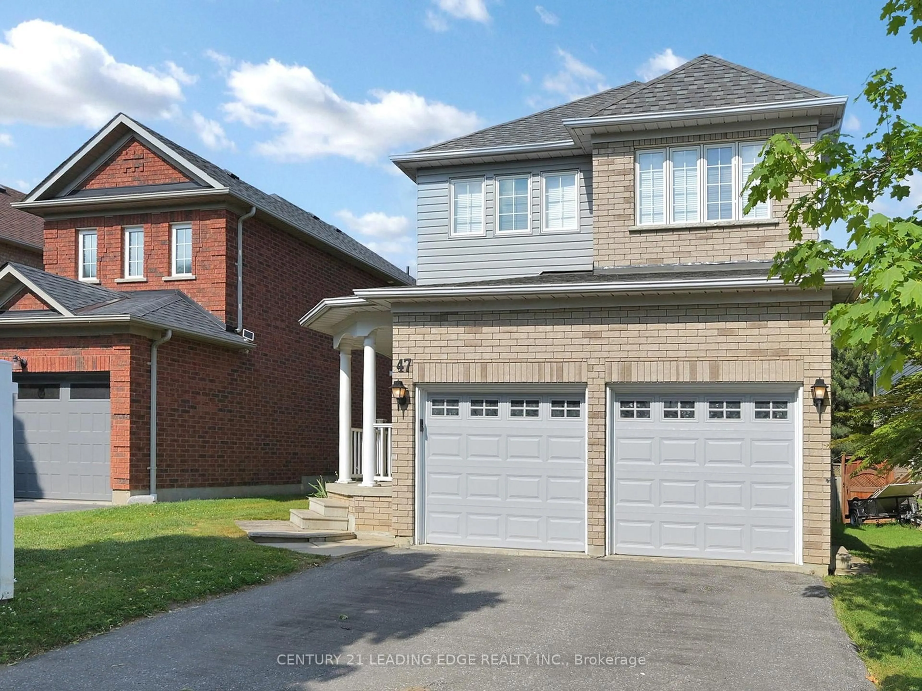 Home with brick exterior material, street for 47 Thames Dr, Whitby Ontario L1R 2R1