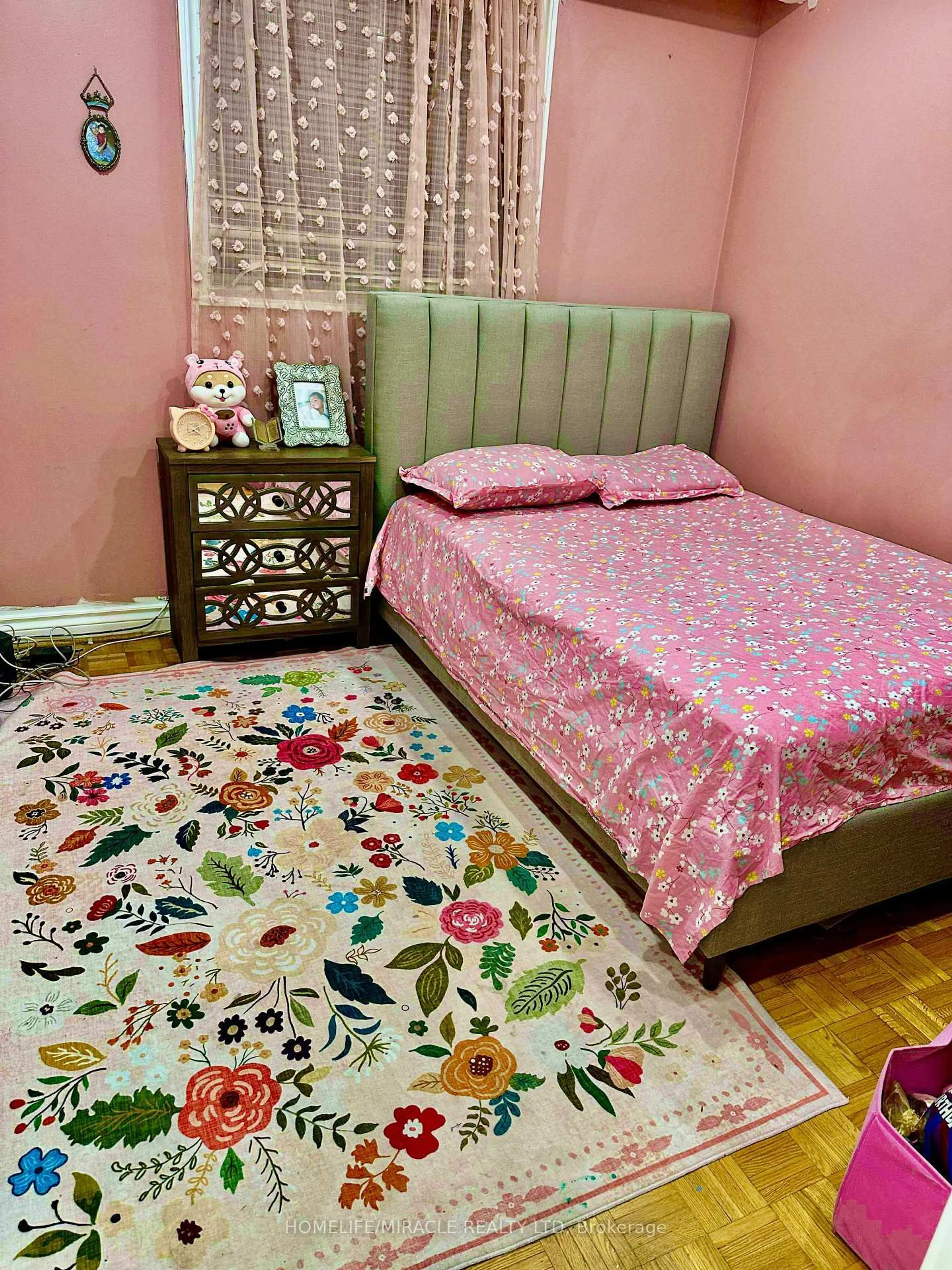 Bedroom with bed, carpet floor for 101A Galloway Rd, Toronto Ontario M1E 1W8