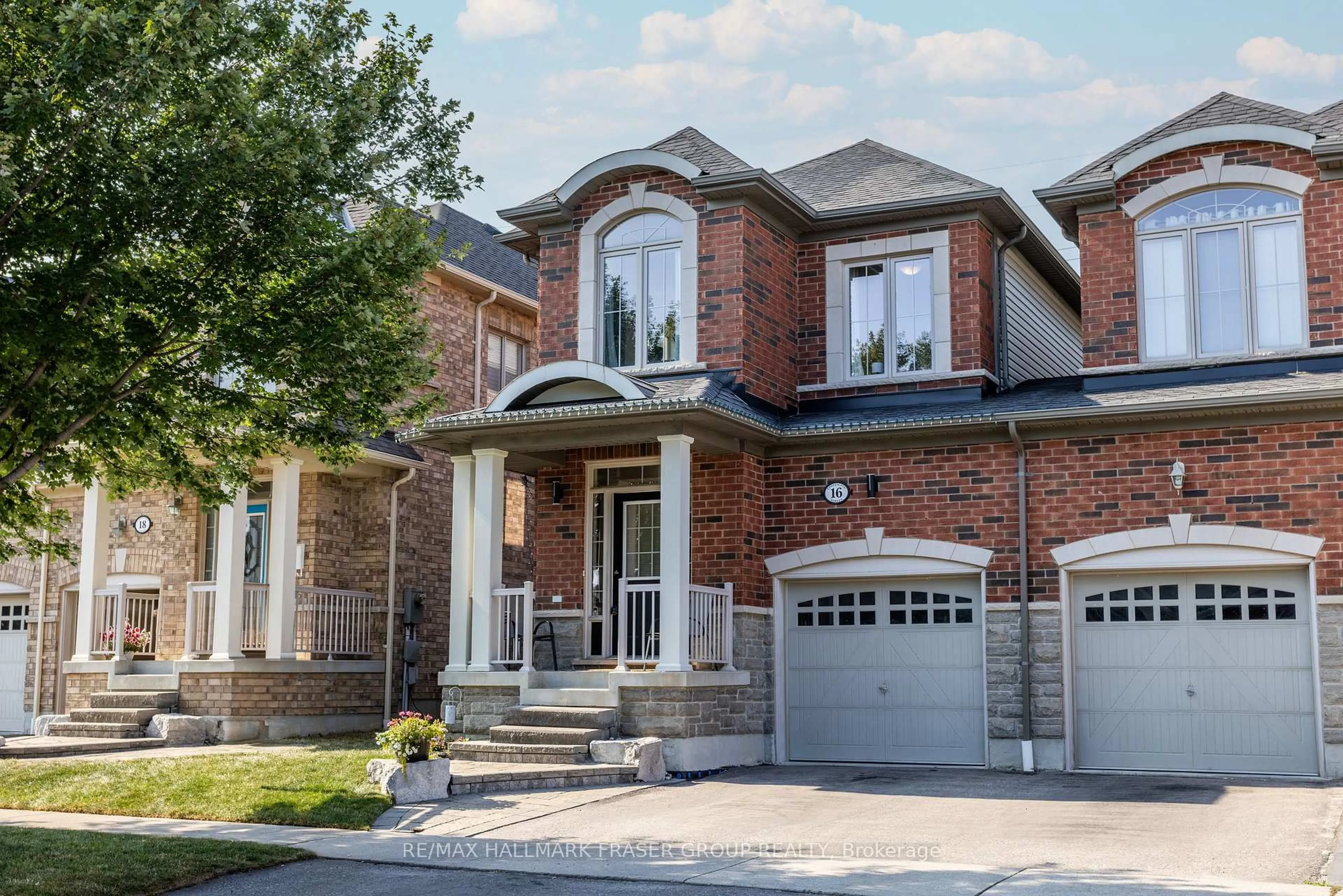 Home with brick exterior material, street for 16 Powlesland St, Ajax Ontario L1T 0L7