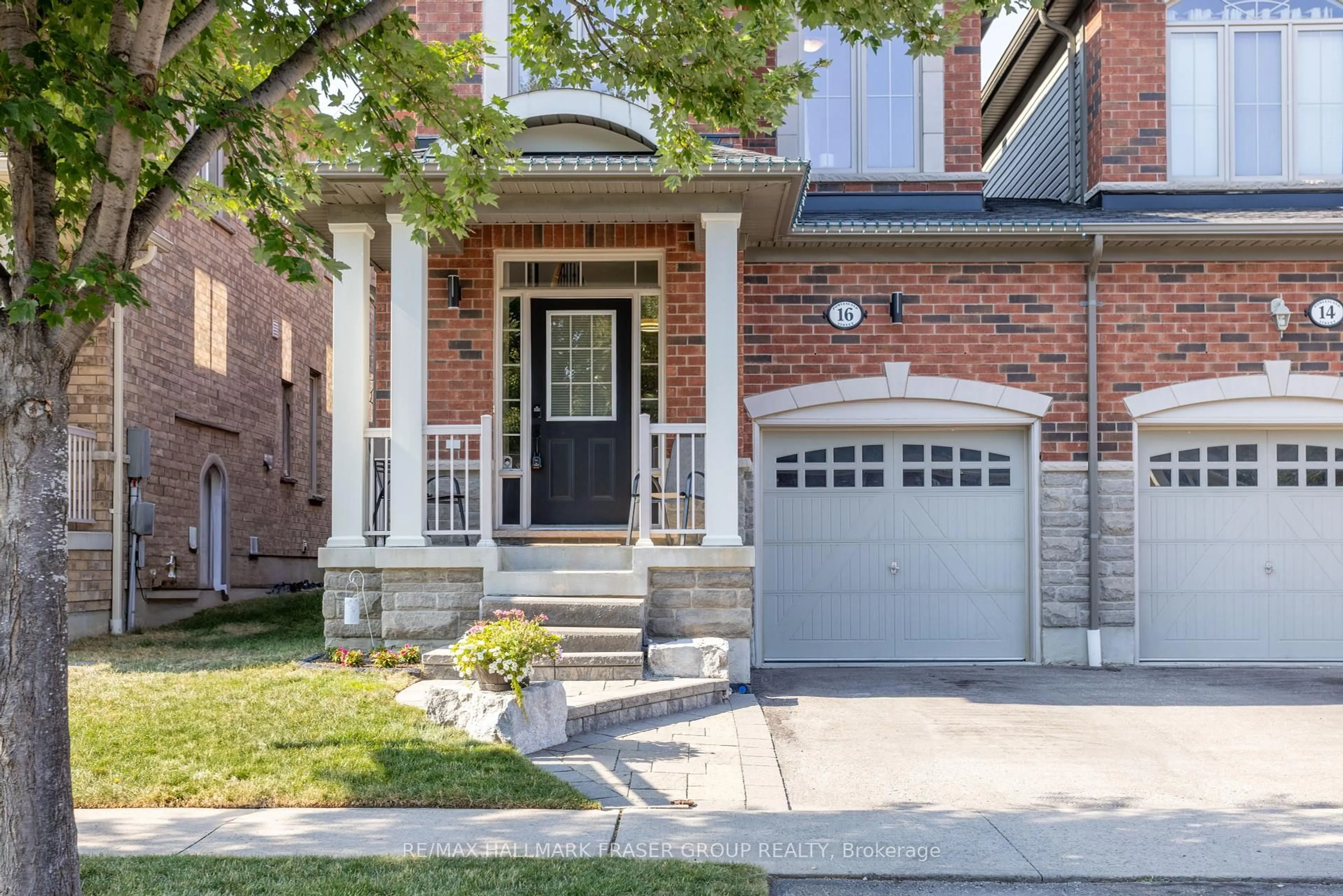 Home with brick exterior material, street for 16 Powlesland St, Ajax Ontario L1T 0L7