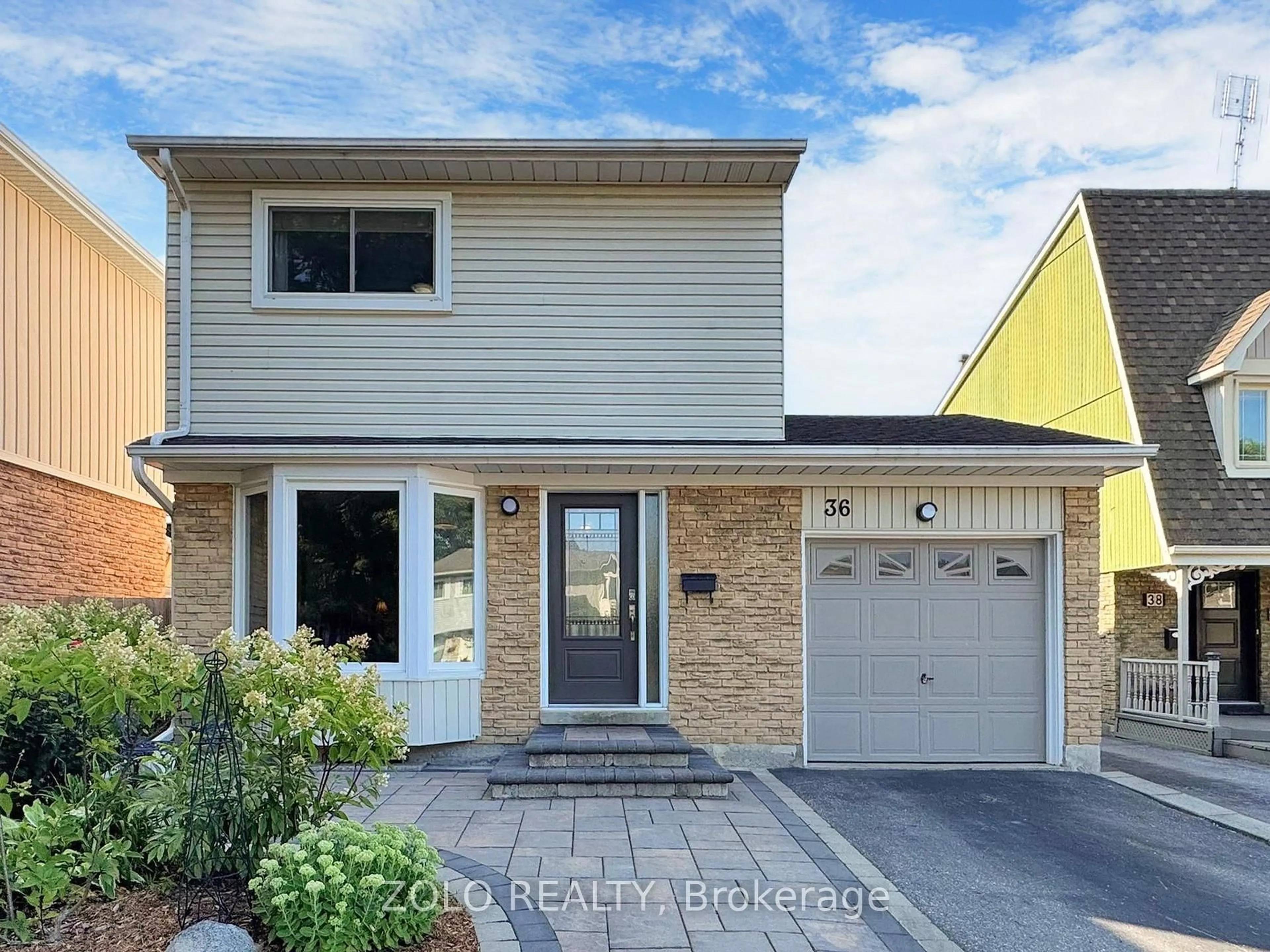 Home with brick exterior material, street for 36 Harrison Crt, Whitby Ontario L1N 6E2