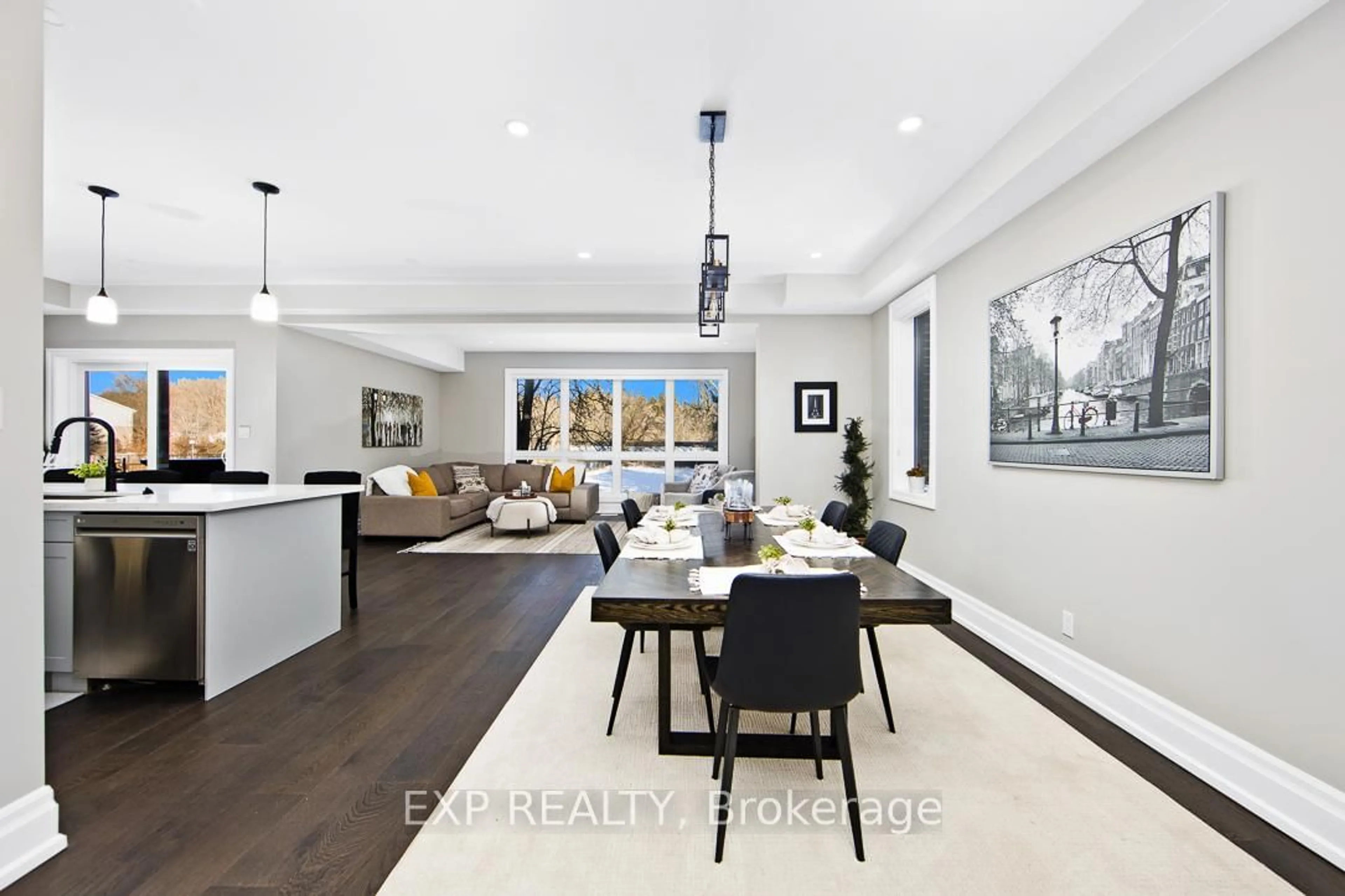 Open concept kitchen, ceramic/tile floor for 363 Rosebank Rd, Pickering Ontario L1W 2N3