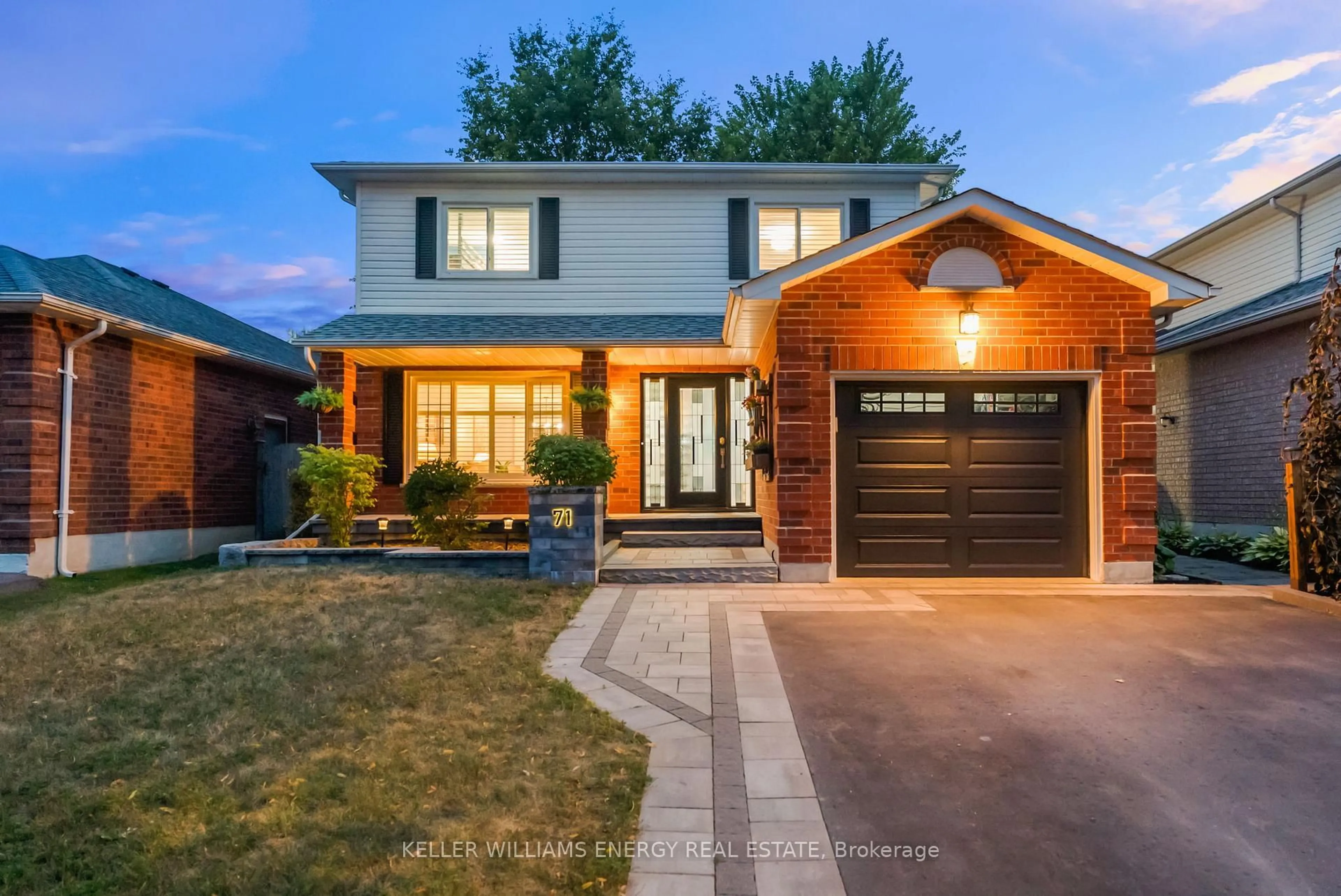 Home with brick exterior material, street for 71 Kintyre St, Clarington Ontario L1E 2Y6