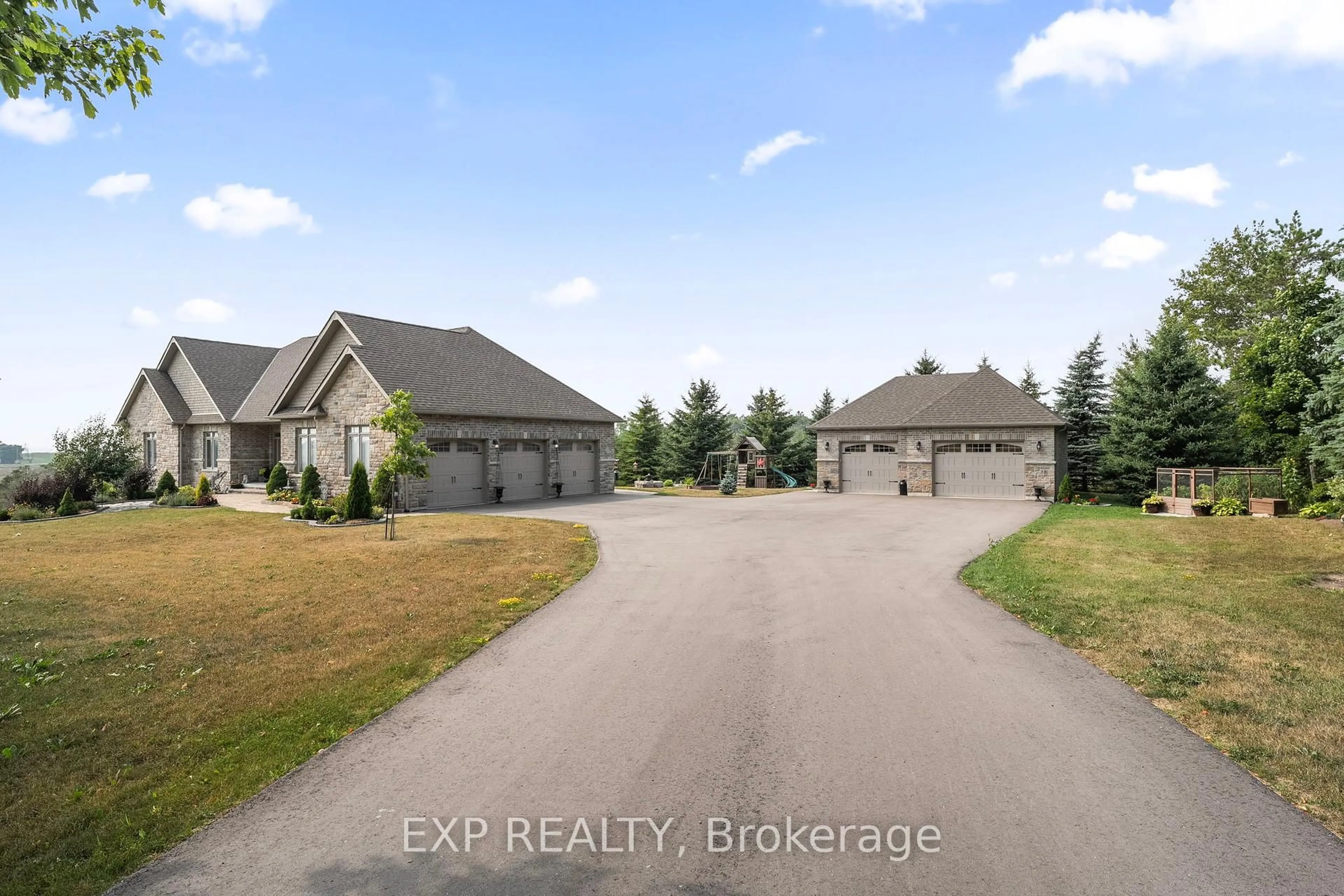 A pic from outside/outdoor area/front of a property/back of a property/a pic from drone, unknown for 1295 Saintfield Rd, Scugog Ontario L0C 1H0
