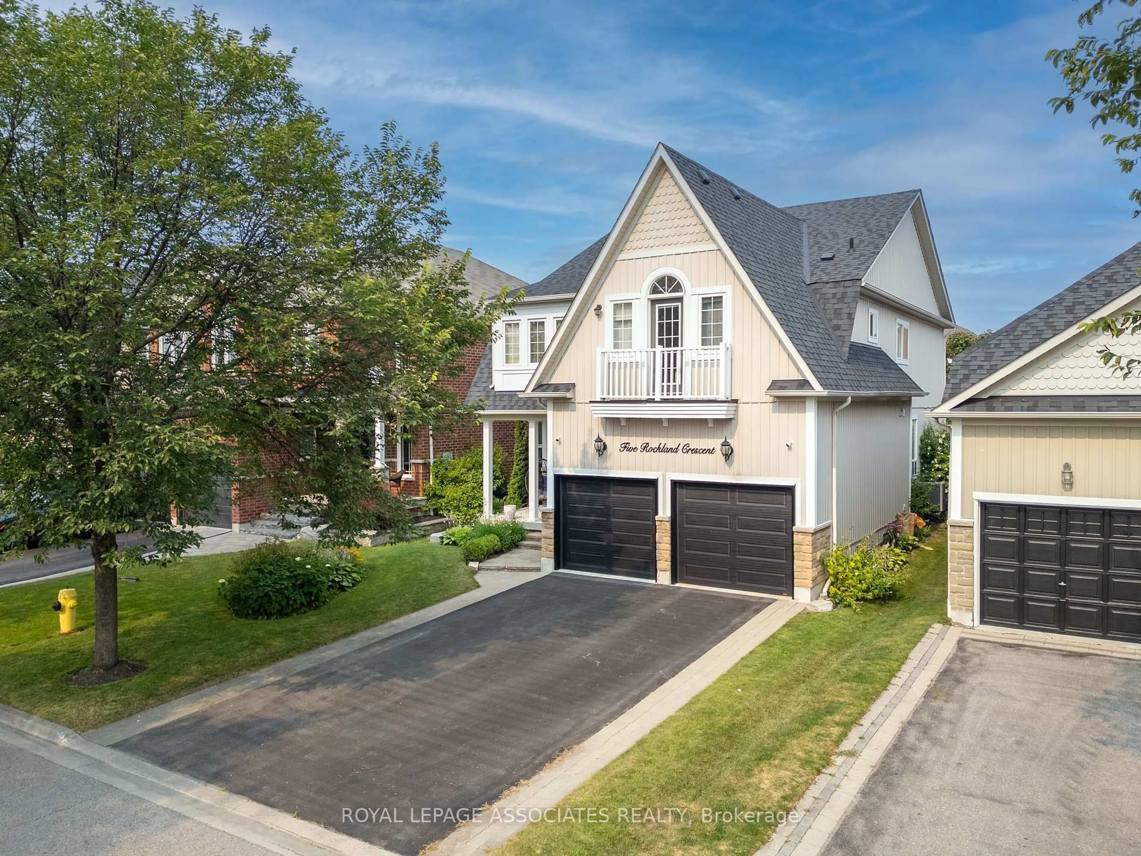 Home with brick exterior material, street for 5 Rockland Cres, Whitby Ontario L1M 0A8