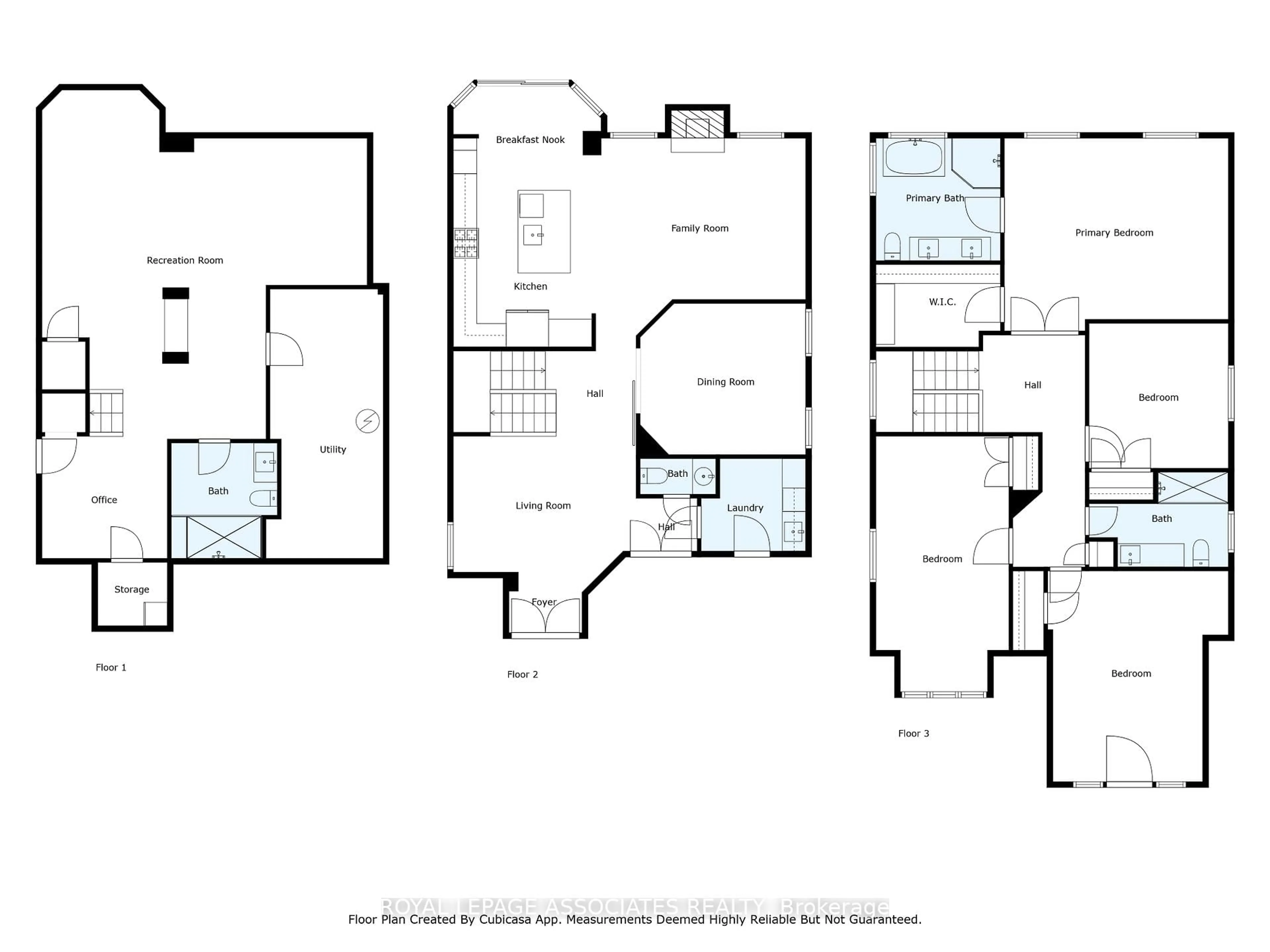 Floor plan for 5 Rockland Cres, Whitby Ontario L1M 0A8