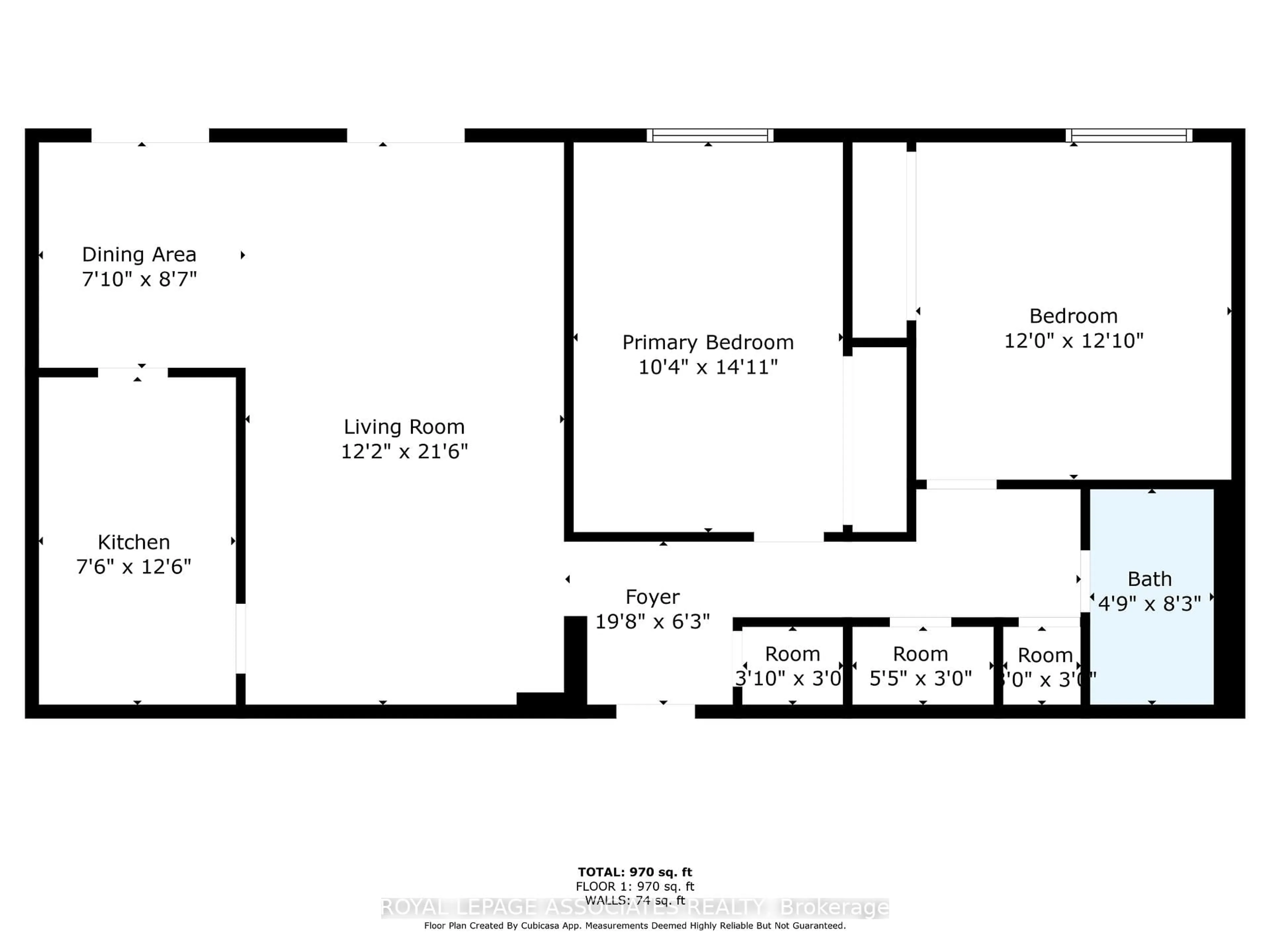 Floor plan for 855 Kennedy Rd #705, Toronto Ontario M1K 2E3