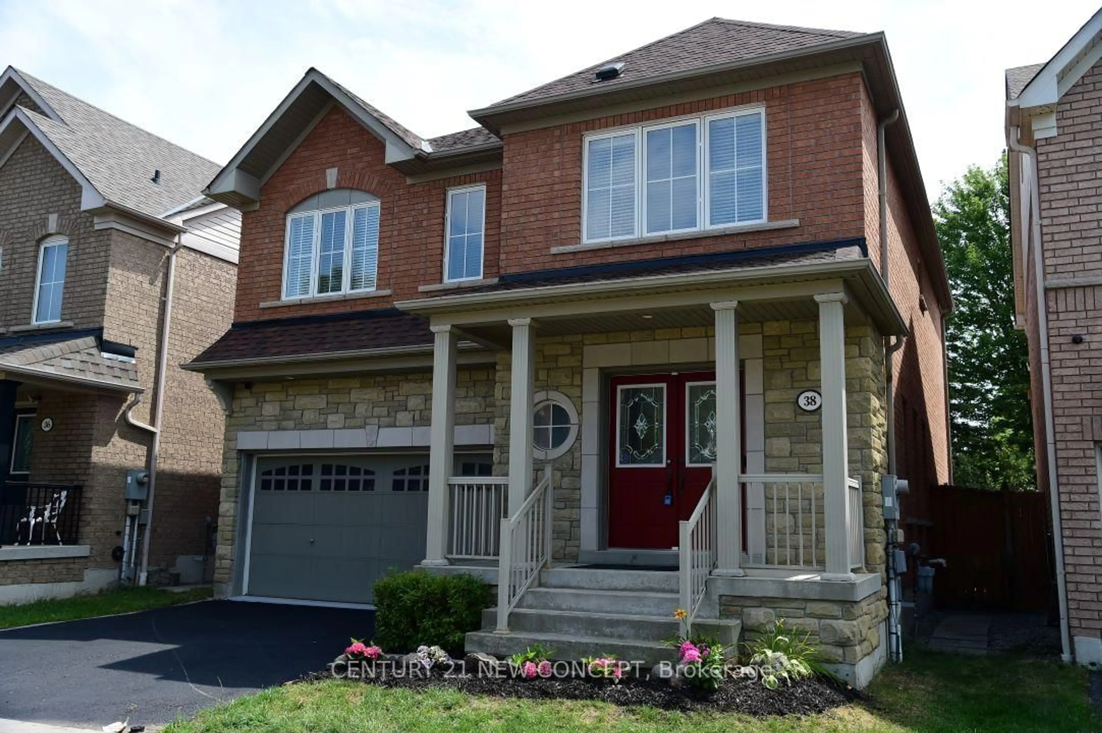 Home with brick exterior material, street for 38 Ryder Cres, Ajax Ontario L1Z 1X9