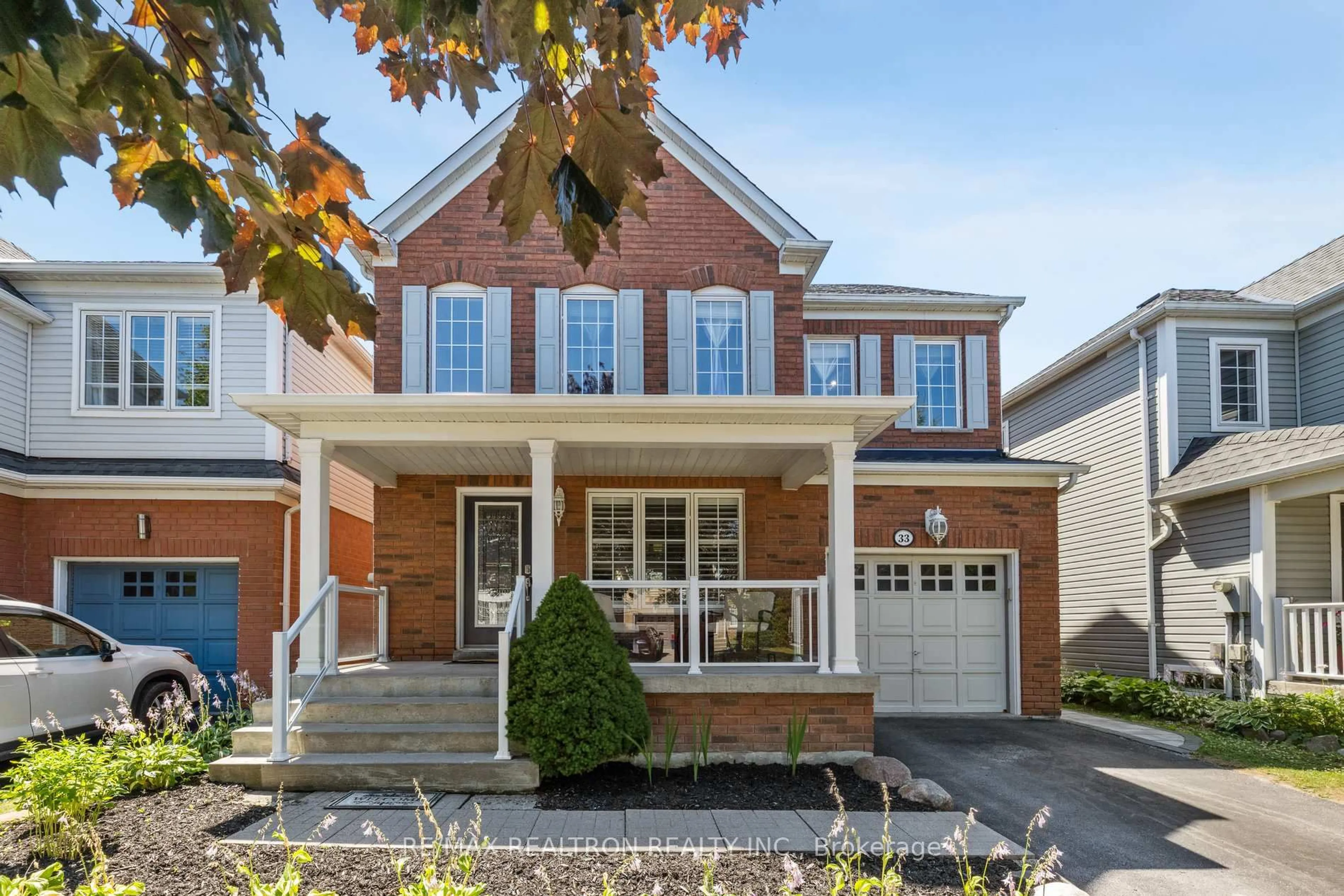 Home with brick exterior material, street for 33 Lilley Ave, Ajax Ontario L1Z 1L7