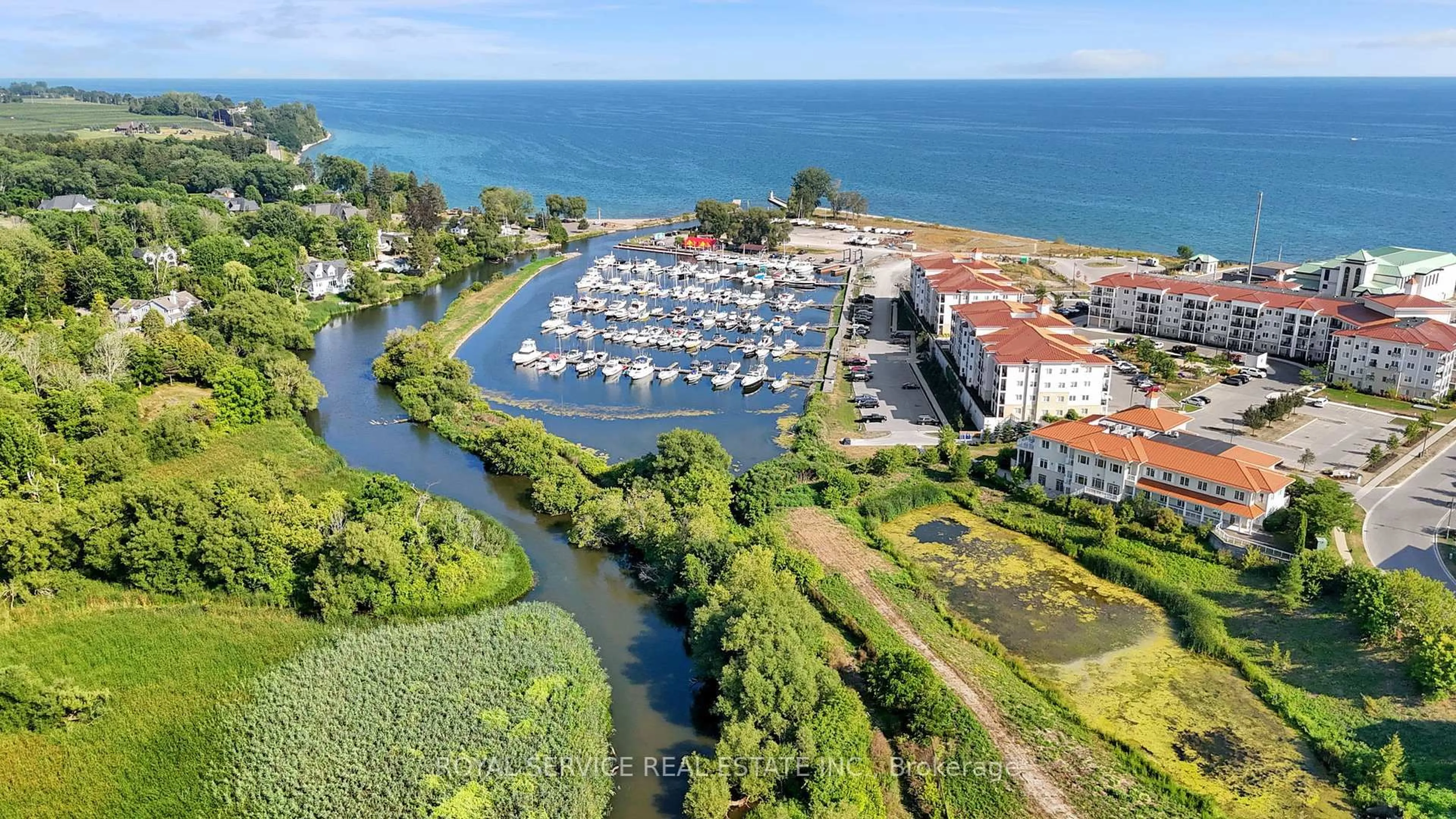 A pic from outside/outdoor area/front of a property/back of a property/a pic from drone, water/lake/river/ocean view for 65 Shipway Ave #404, Clarington Ontario L1B 0W2
