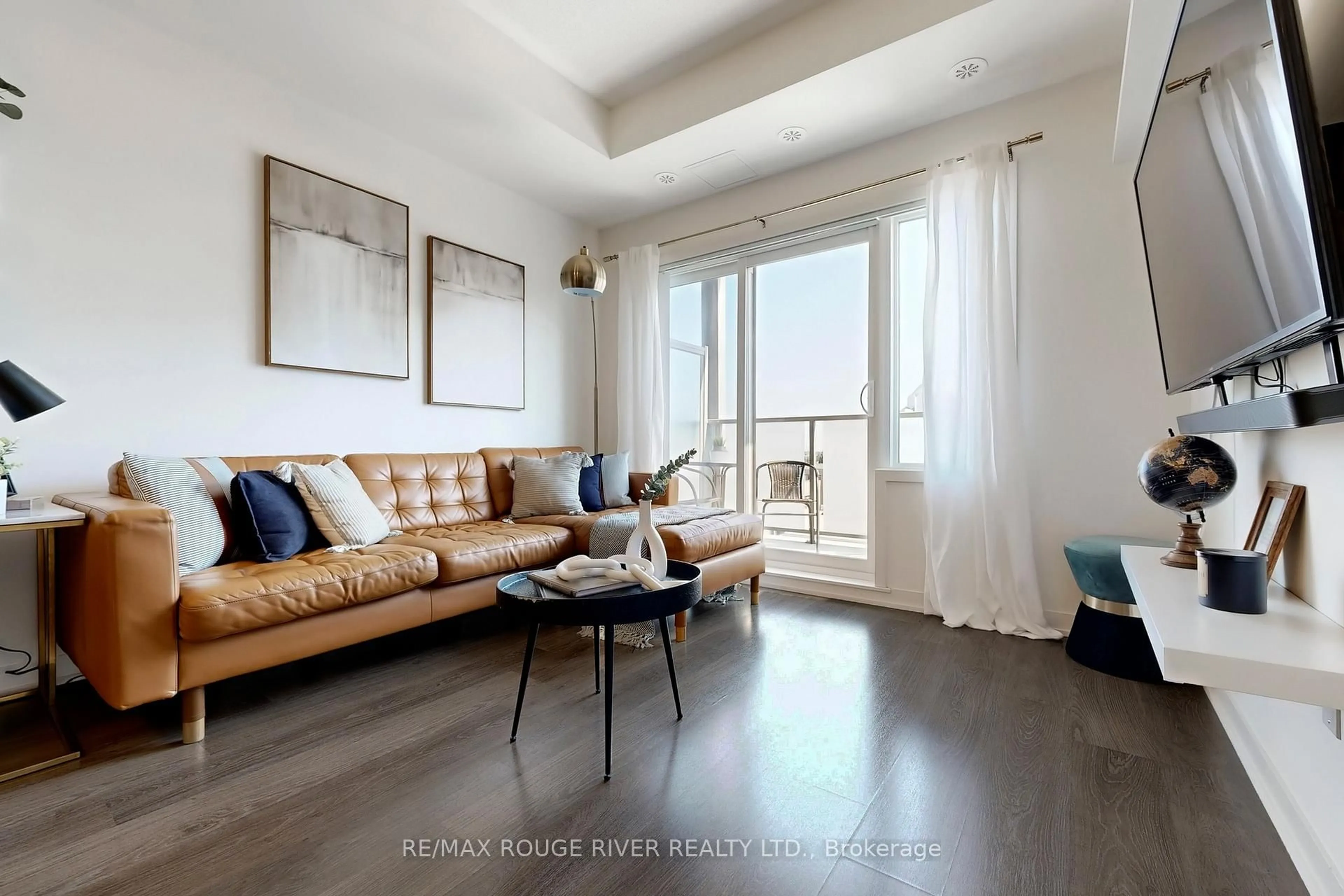 Living room with furniture, unknown for 5155 Sheppard Ave #507, Toronto Ontario M1B 0C8