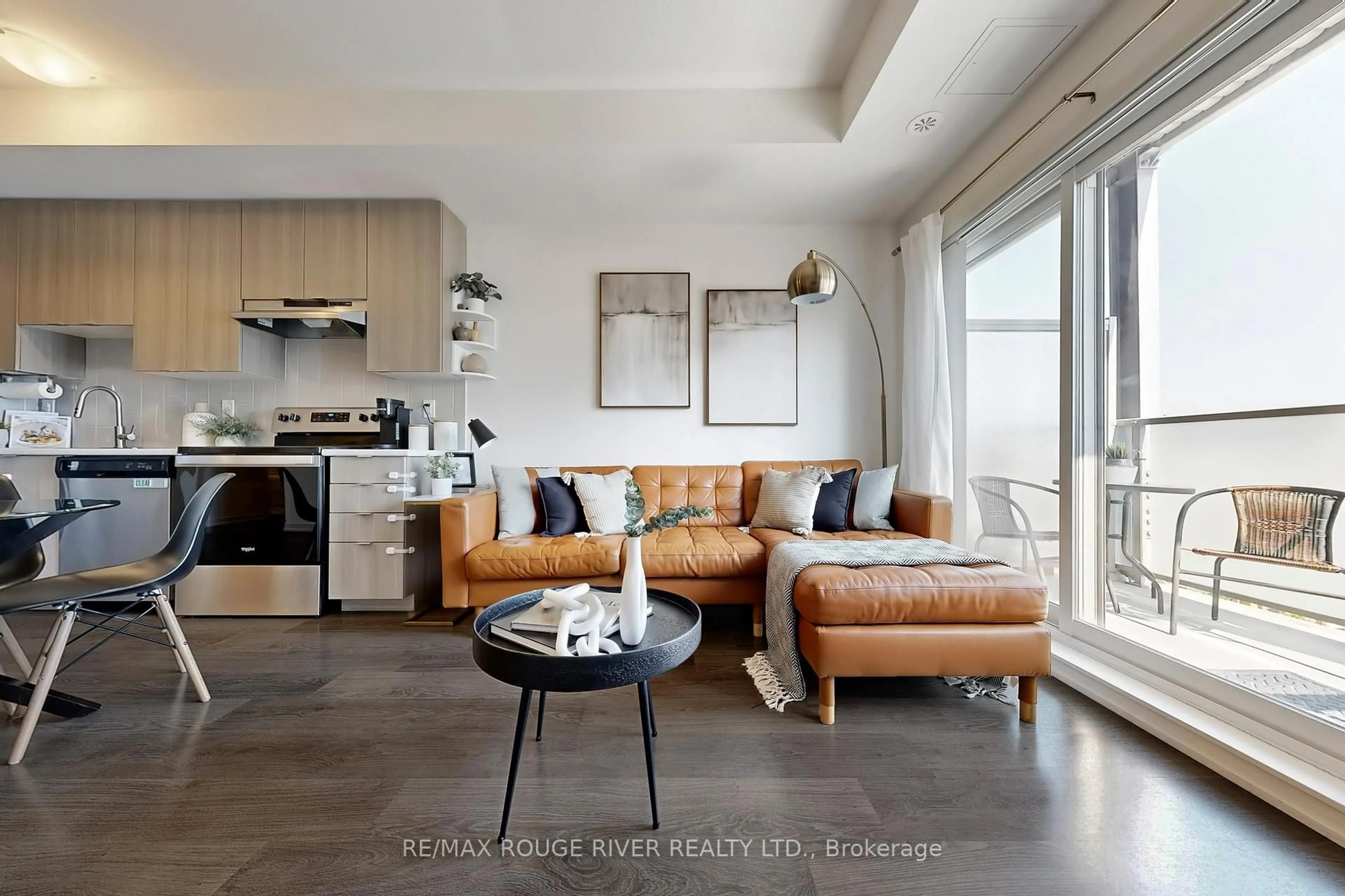 Living room with furniture, unknown for 5155 Sheppard Ave #507, Toronto Ontario M1B 0C8