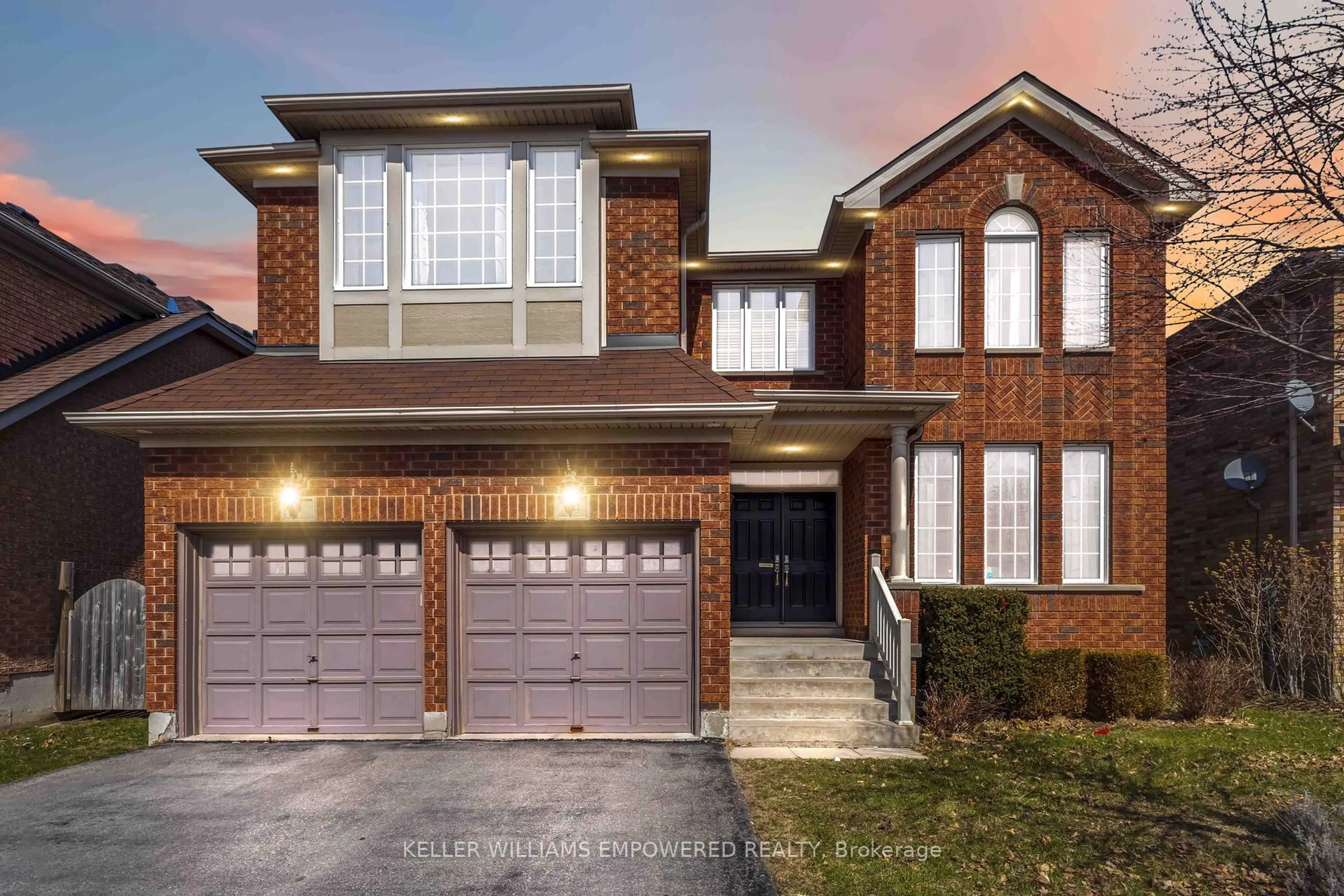 Home with brick exterior material, street for 74 Twin Streams Rd, Whitby Ontario L1P 0A4