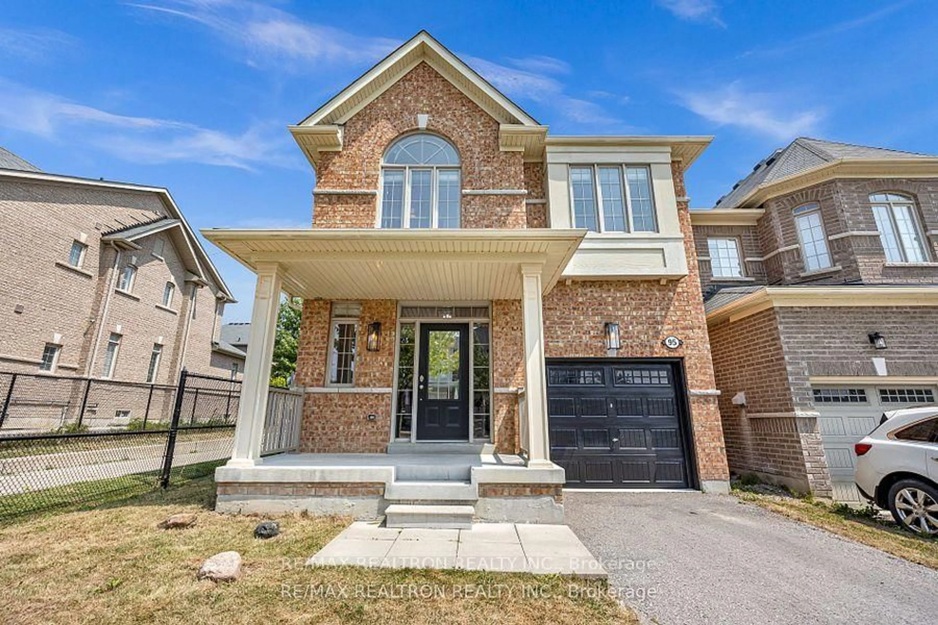 Home with brick exterior material, street for 95 Stannardville Dr, Ajax Ontario L1T 0M4