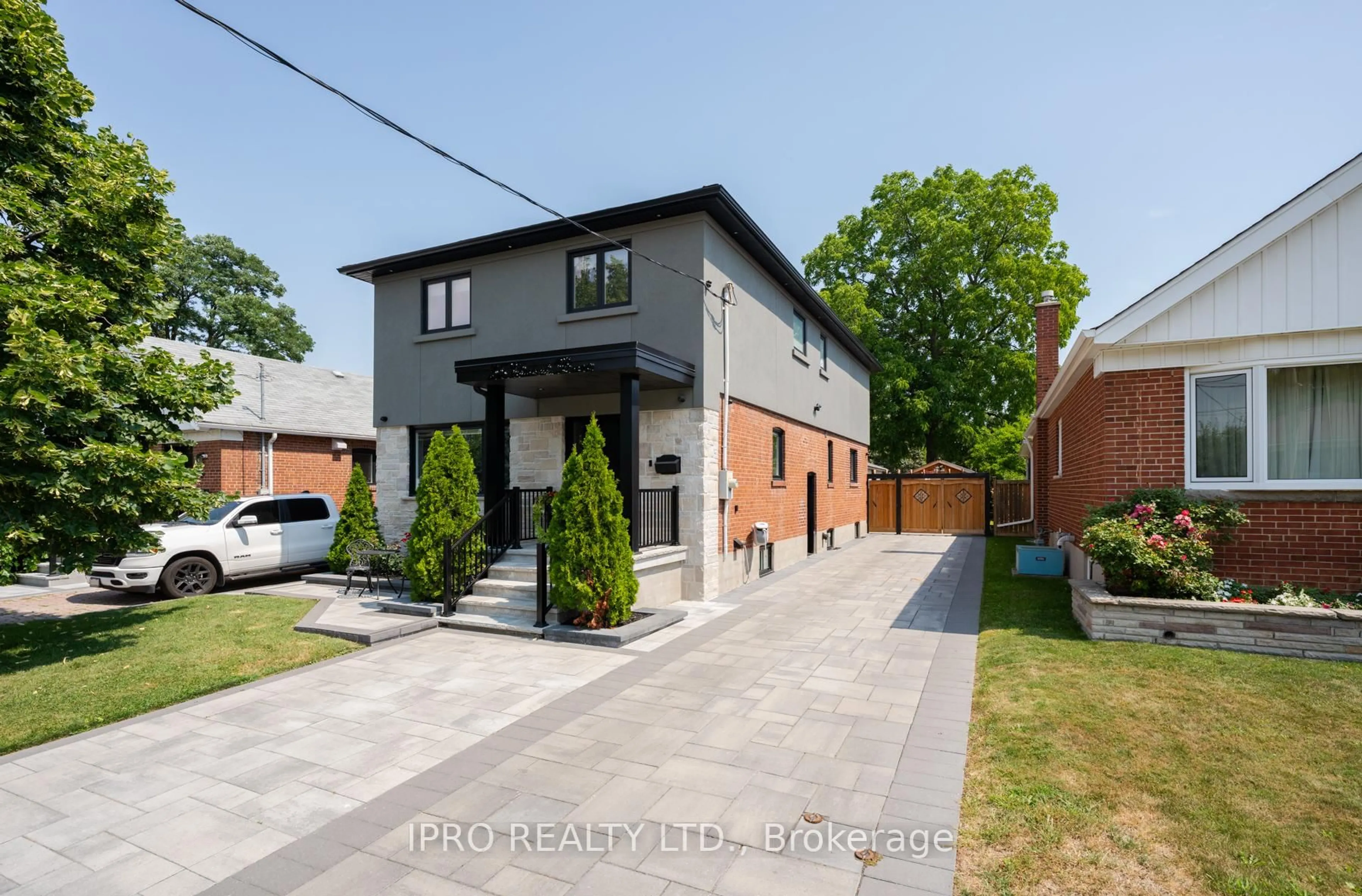Home with brick exterior material, street for 25 Elmont Dr, Toronto Ontario M4B 2M2
